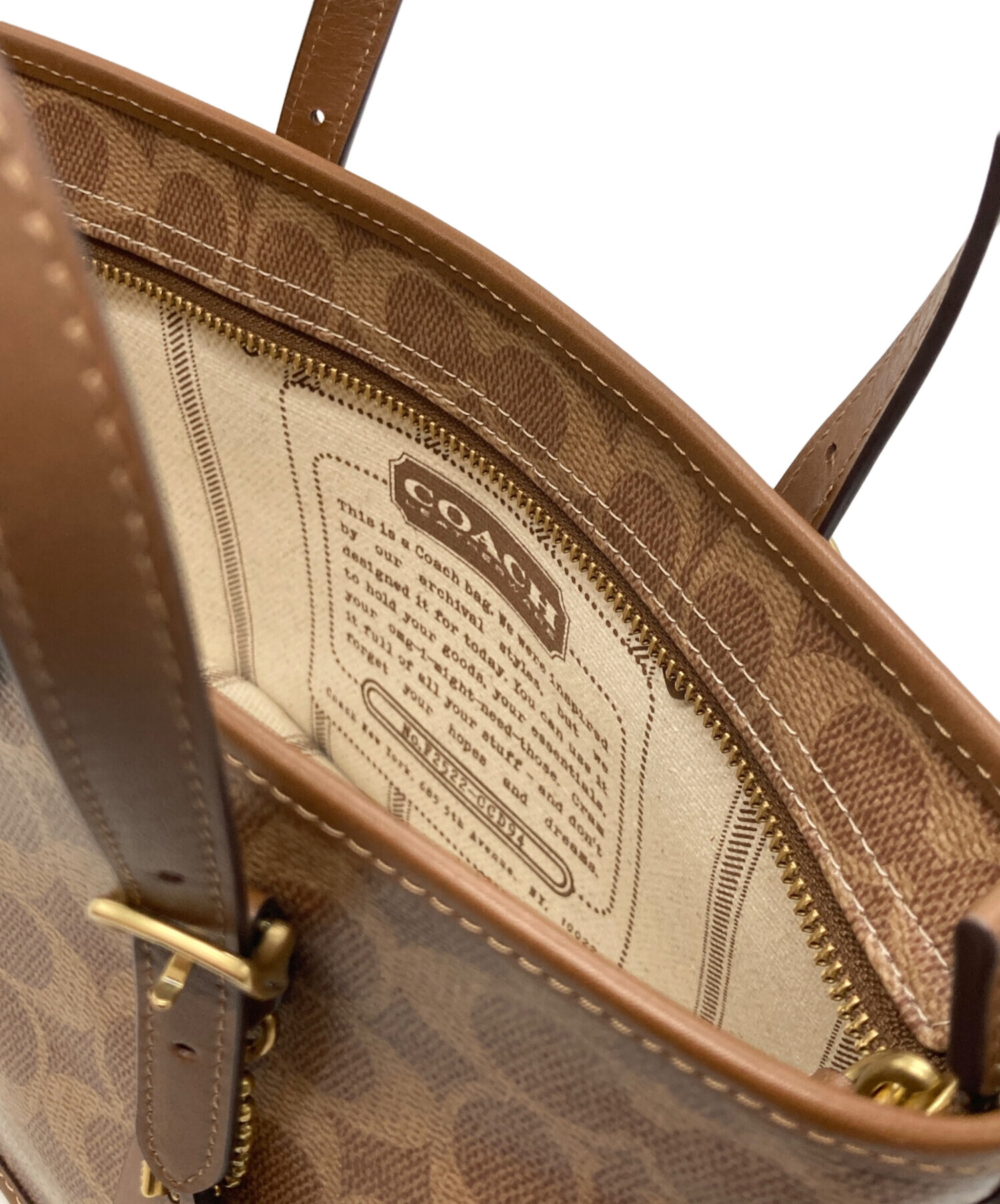 中古・古着通販】COACH (コーチ) タクシー トート バッグ 21 ブラウン