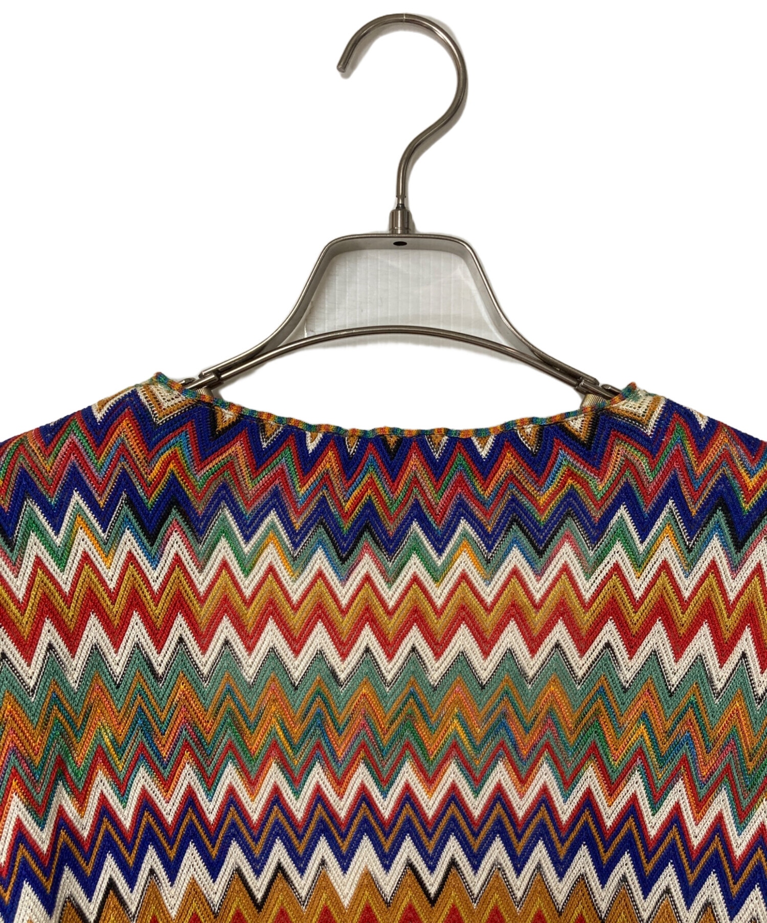中古・古着通販】missoni (ミッソーニ) ジグザグ柄ニットカーディガン