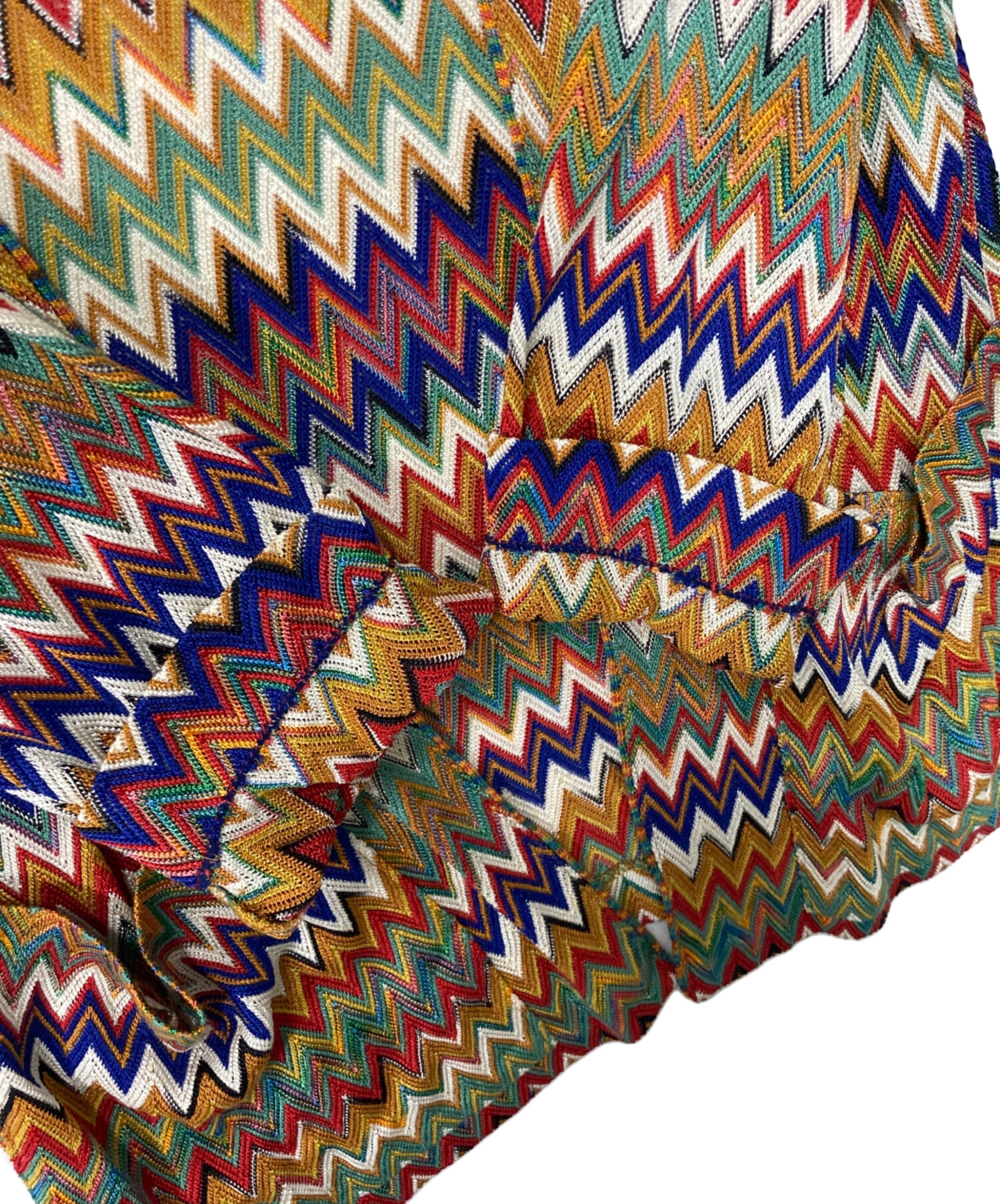 中古・古着通販】missoni (ミッソーニ) ジグザグ柄ニットカーディガン