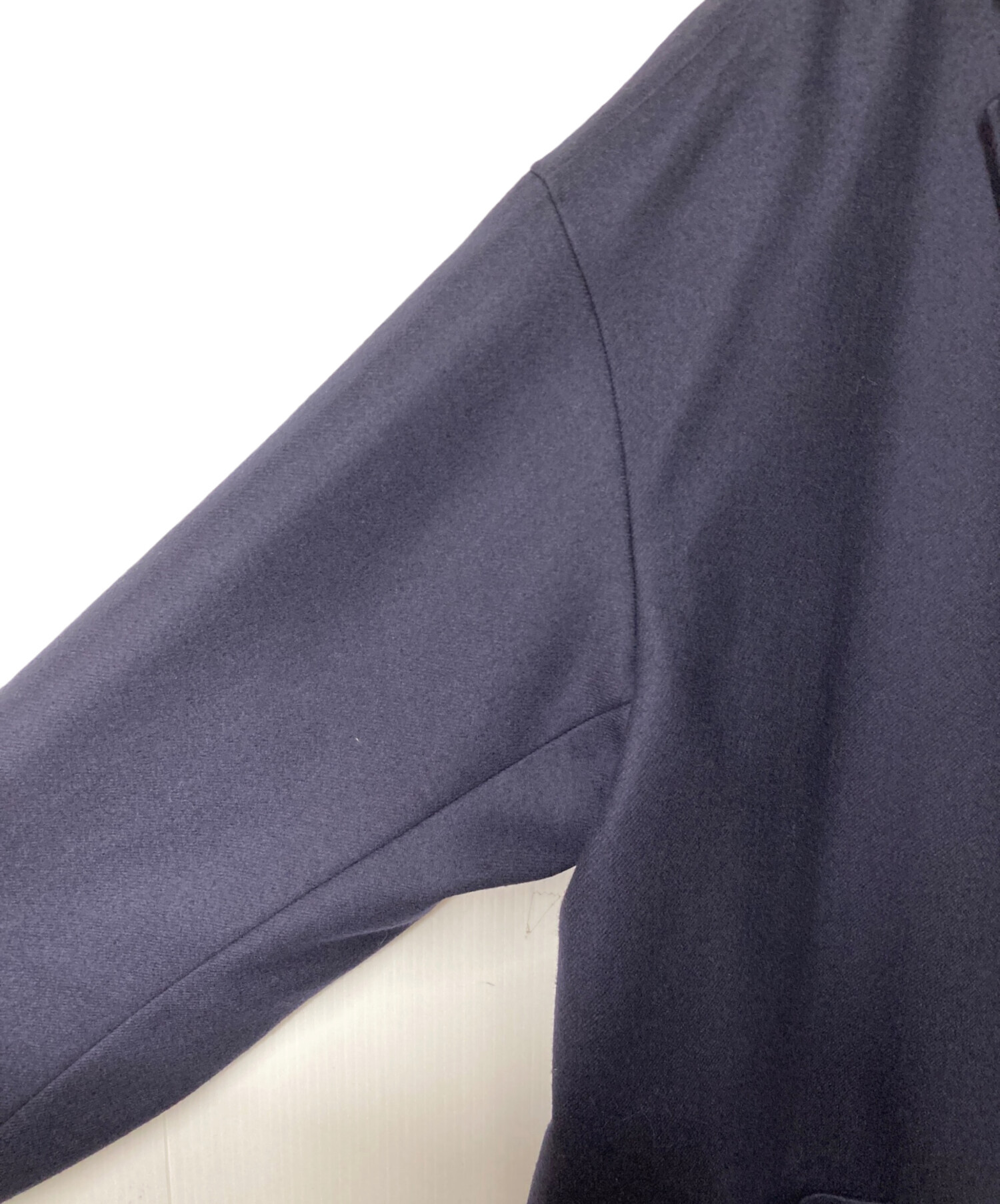 中古・古着通販】HYKE (ハイク) WOOL SHOP COAT ネイビー サイズ:XL