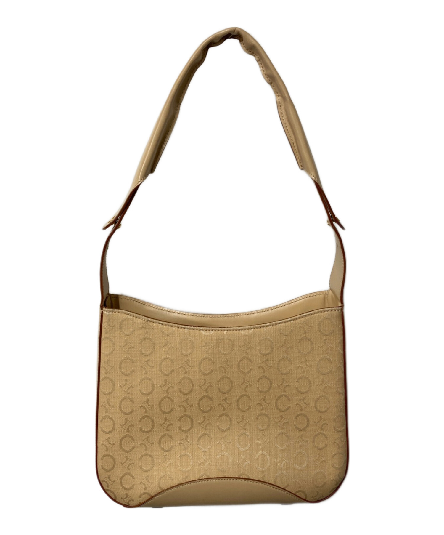 CELINE□ セリーヌ Cマカダム セミショルダーバッグ ワン CELINE 