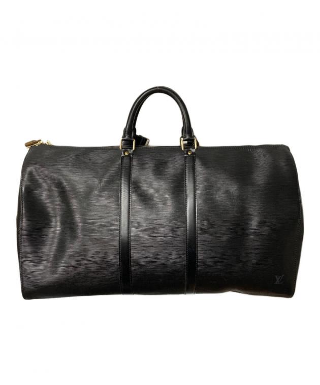 LOUIS VUITTON ボストンバッグ ブラック 中古・古着通販】LOUIS VUITTON (ルイ ヴィトン) ボストンバッグ