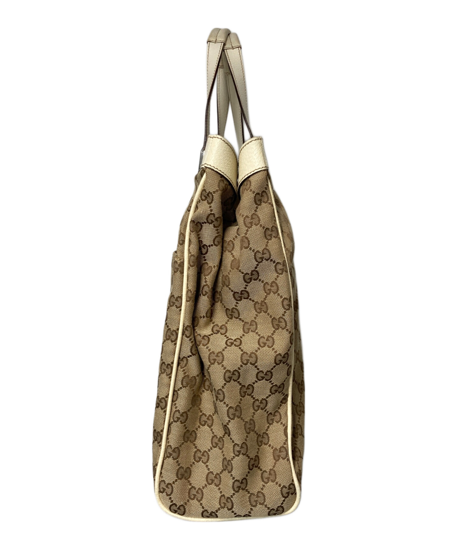 中古・古着通販】GUCCI (グッチ) GGキャンバストートバッグ ホワイト