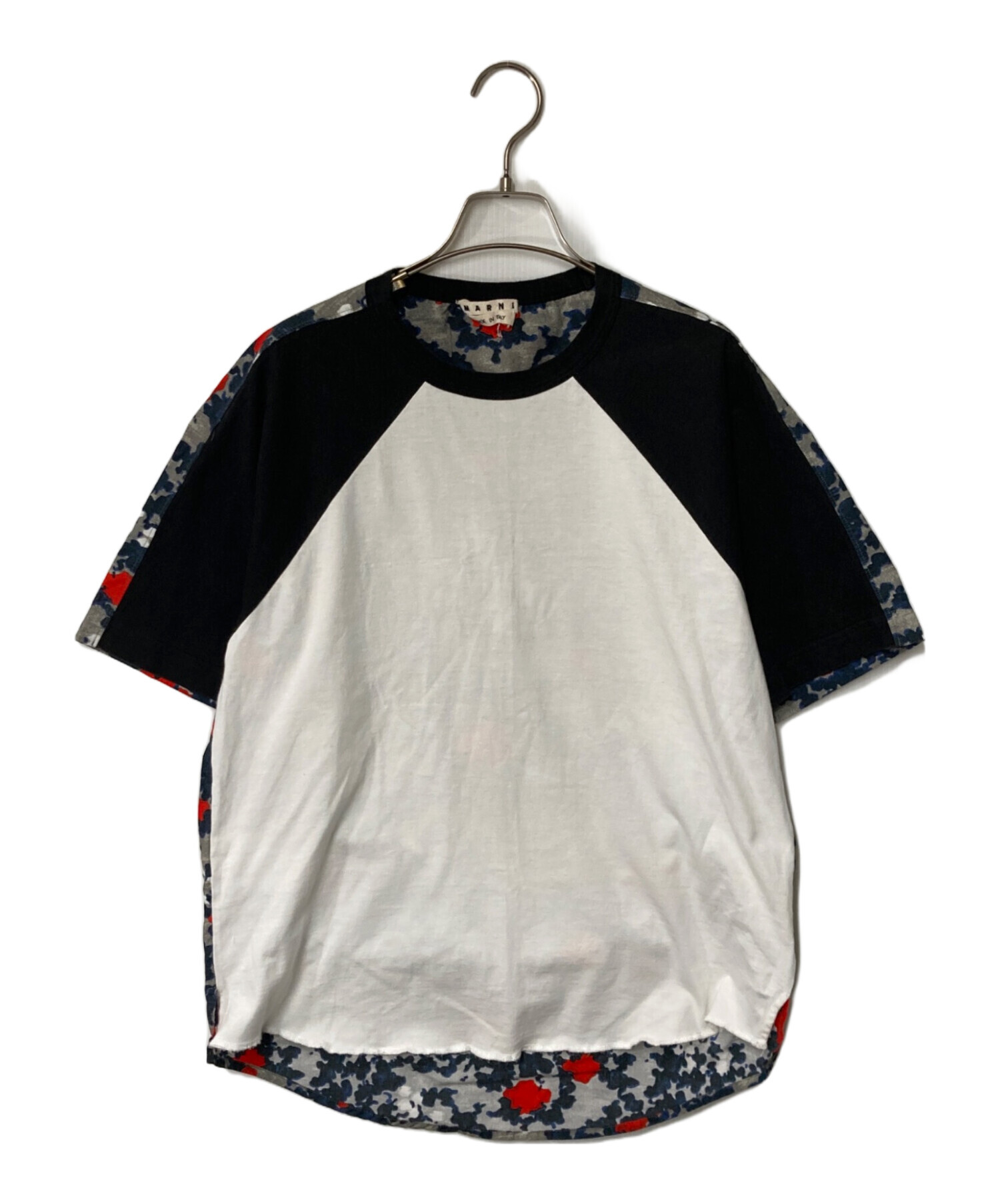 中古・古着通販】MARNI (マルニ) 切替ラグランTシャツ ブラック 