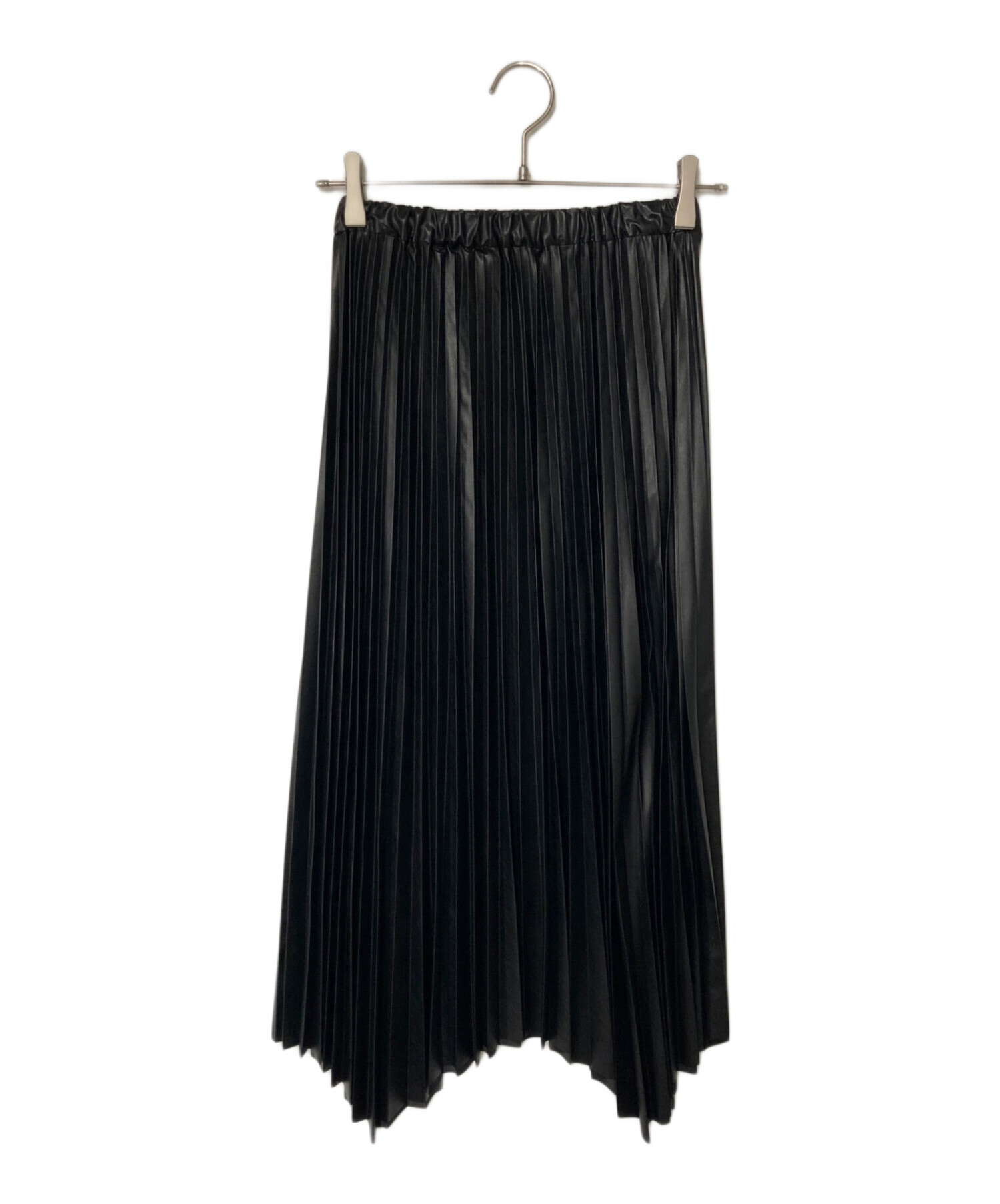 中古・古着通販】SACRA (サクラ) シンセティックレザープリーツ 