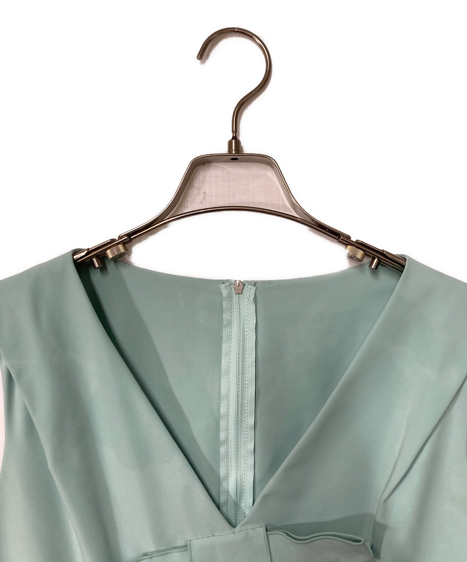 美品　着用一度　FOXEY NEW YORK ノースリーブワンピース グリーン 中古・古着通販】FOXEY NEWYORK (フォクシーニューヨーク