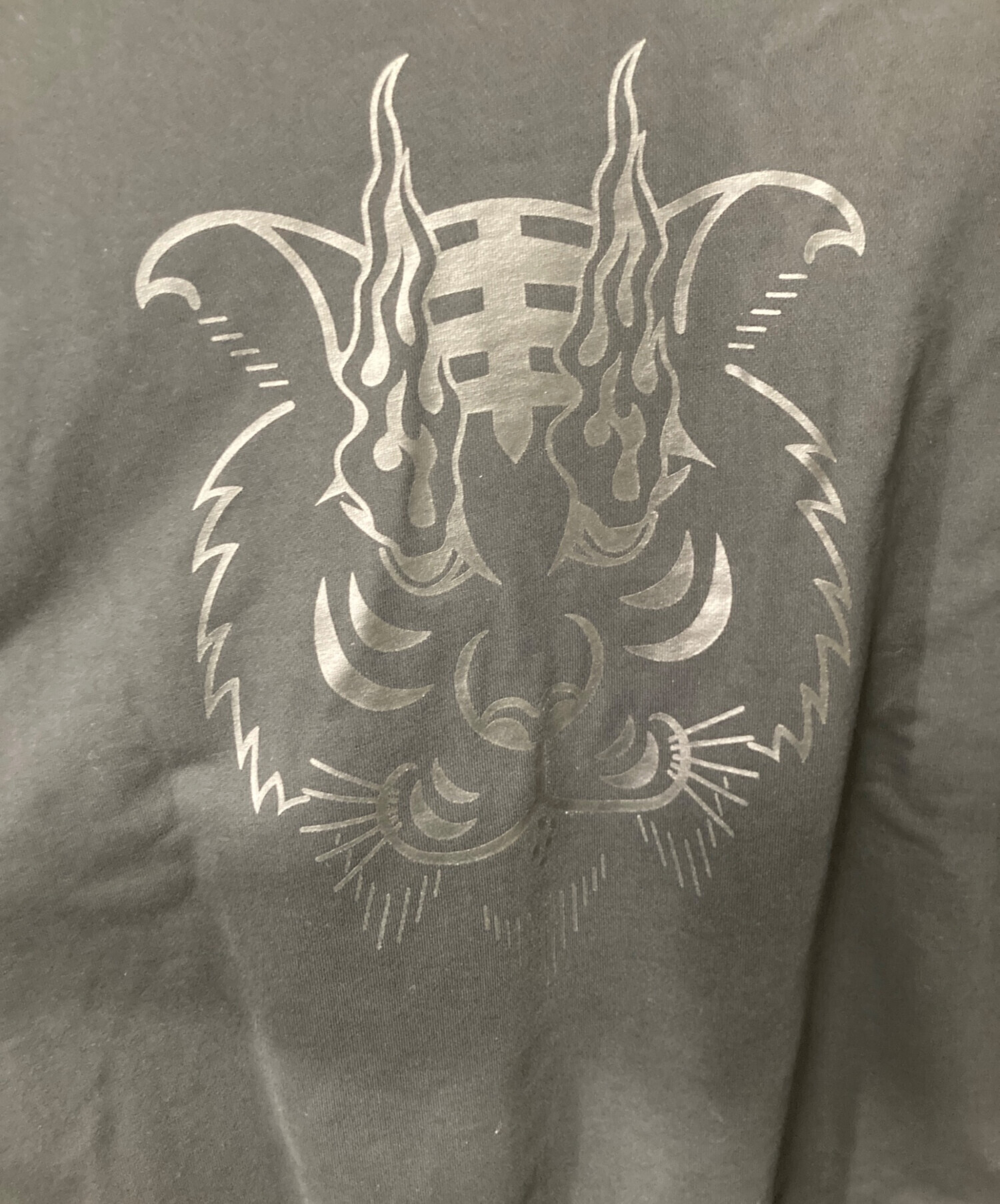 中古・古着通販】EVISEN (エビセン) クルーネックスウェット ブラック 中古・古着通販】EVISEN (エビセン) クルーネックスウェット ブラック