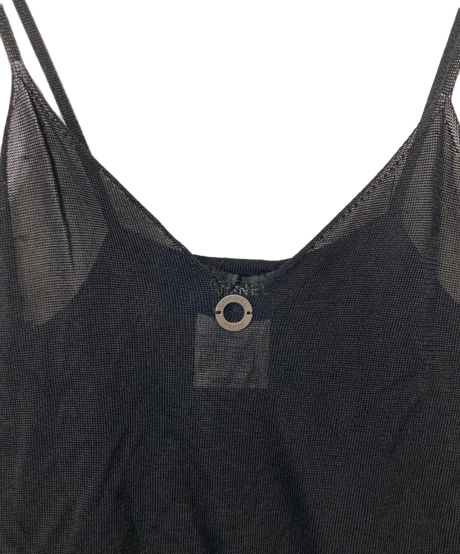 中古・古着通販】CHANEL (シャネル) ロゴプレートキャミソール