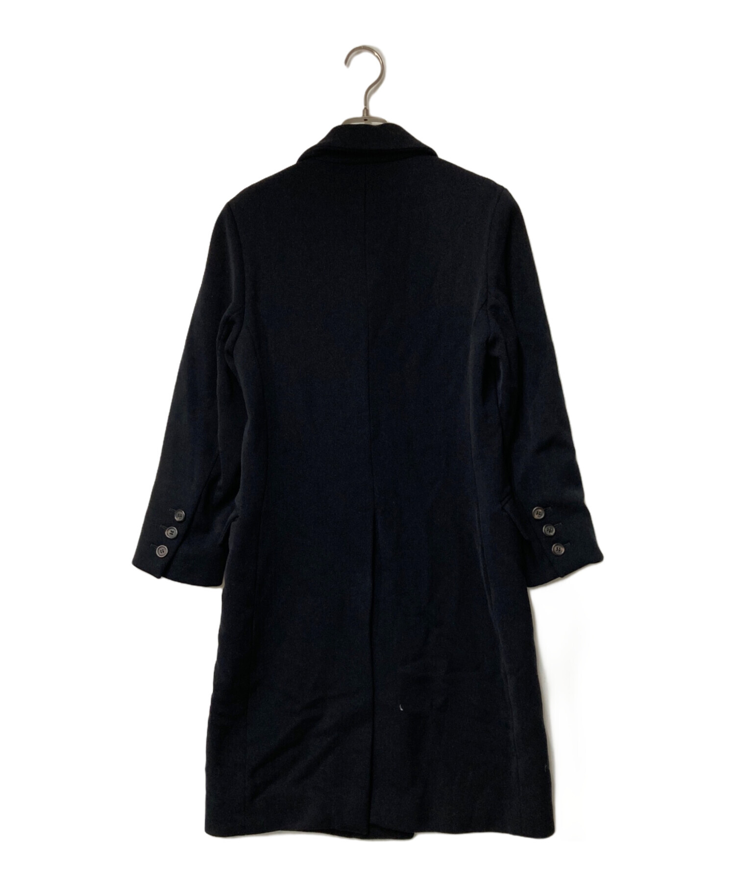 PRADA プラダ ウール100% コート サイズ38 薄手 ブラック レア品 中古・古着通販】PRADA (プラダ) ロングコート ブラック サイズ:38