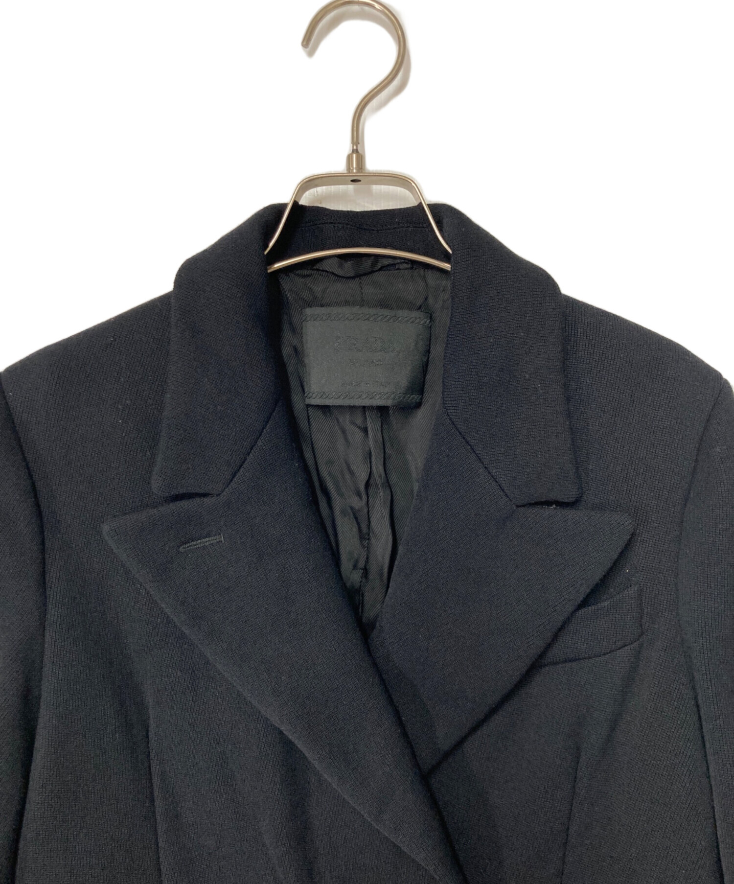 中古・古着通販】PRADA (プラダ) ロングコート ブラック サイズ:38