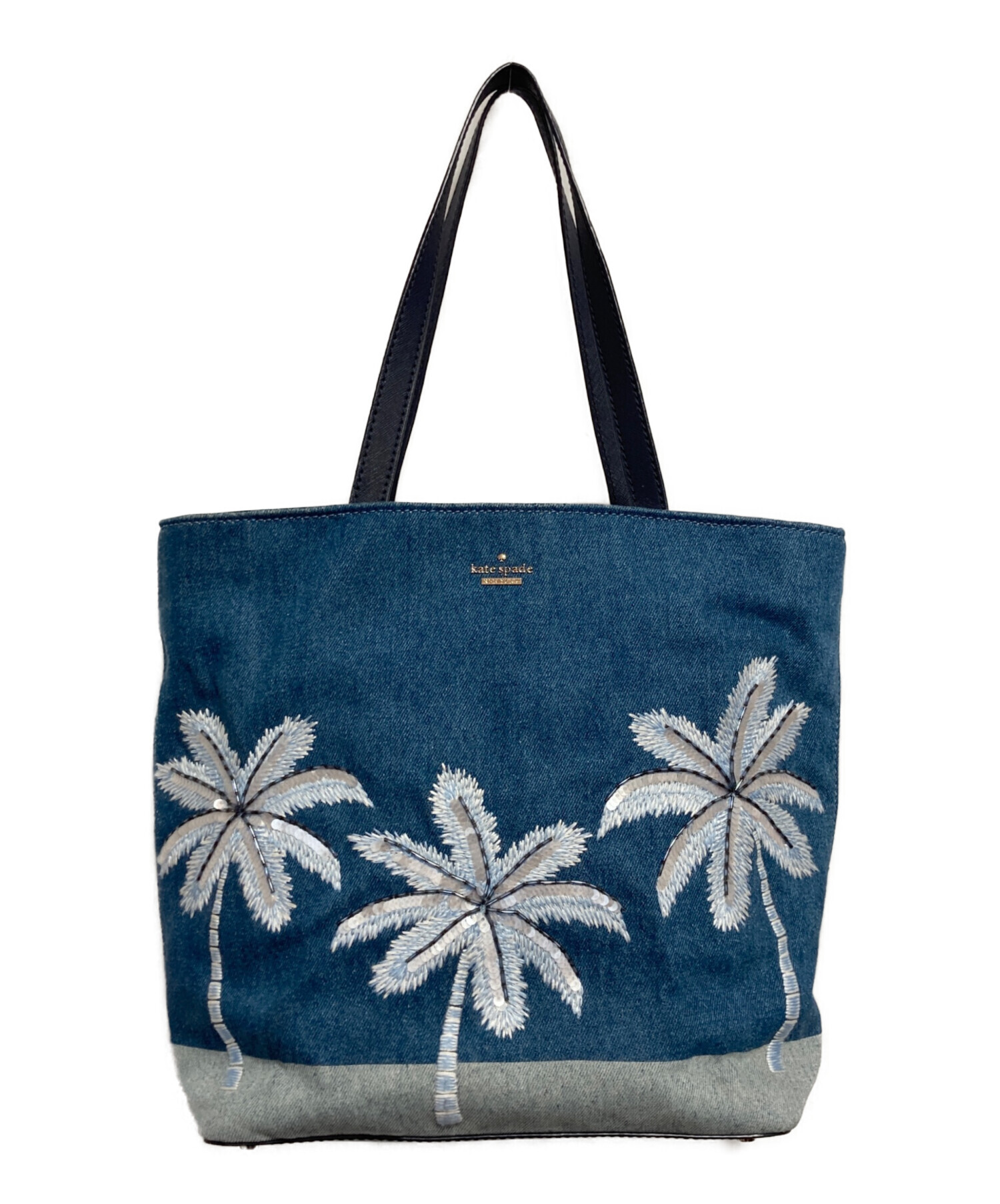 中古・古着通販】Kate Spade (ケイトスペード) デニム生地トートバッグ 