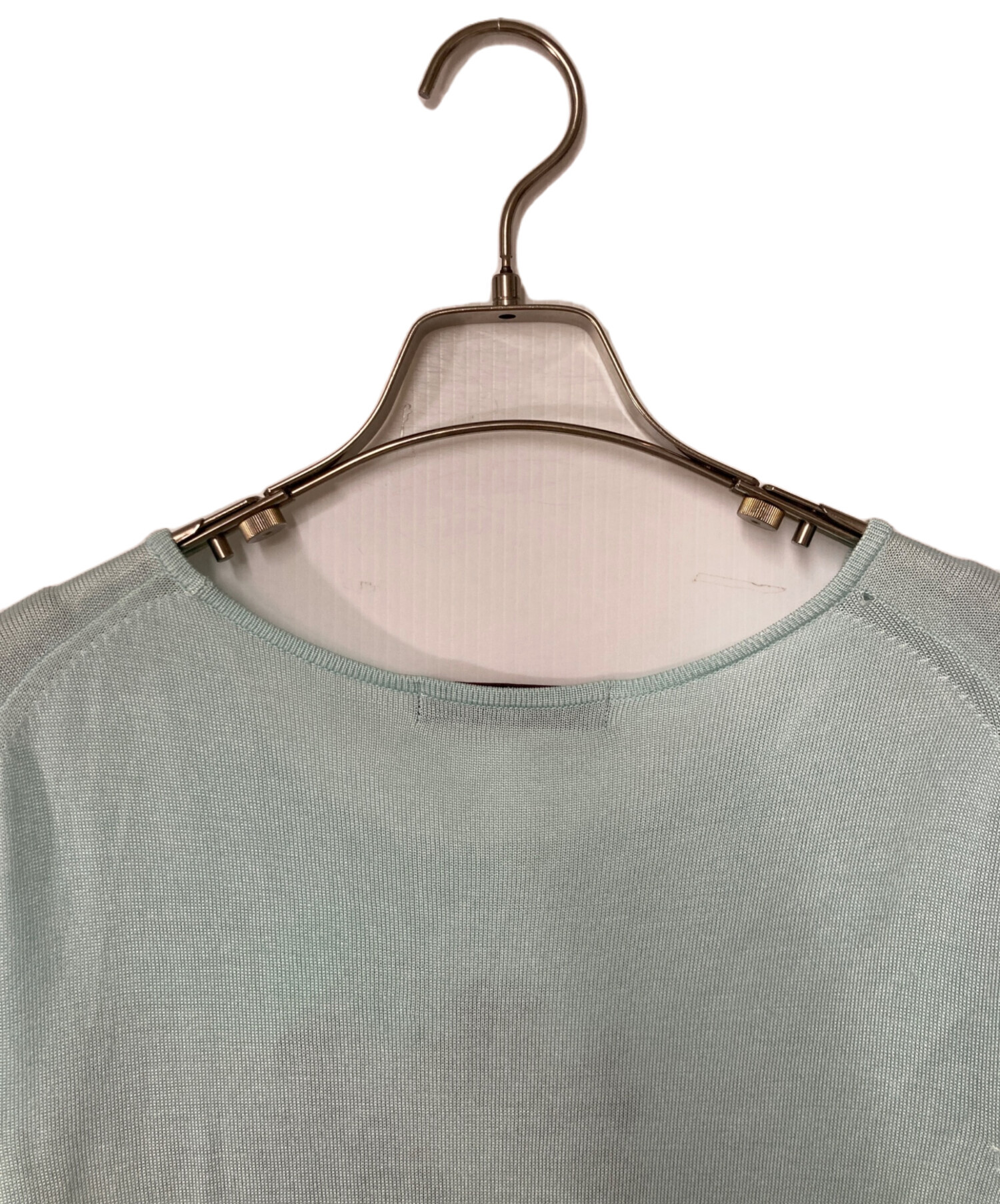 【ヴィンテージ】レオナールファッション LEONARD FASHION ニット 中古・古着通販】LEONARD (レオナール) 刺繍ニット ブルー サイズ:XL
