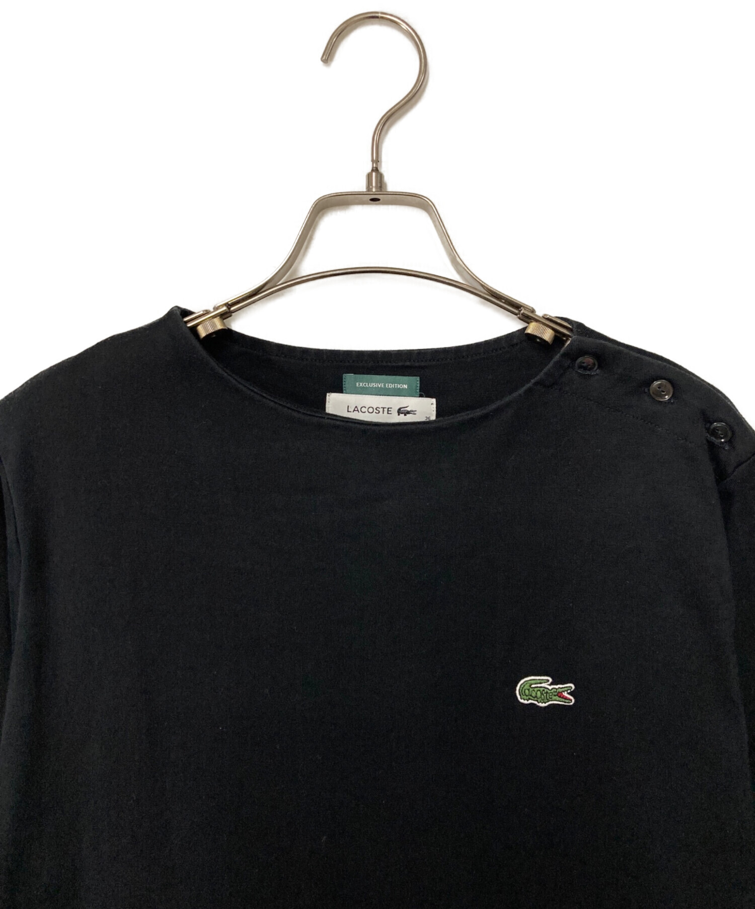 お値下げ✨LACOSTE BEAMS BOY コラボ 新品38サイズ！ブラック 中古・古着通販】LACOSTE (ラコステ) BEAMS BOY (ビームスボーイ) 別注