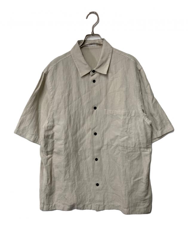 中古・古着通販】ATON (エイトン) COTTON LINEN VOILE SHIRT ベージュ