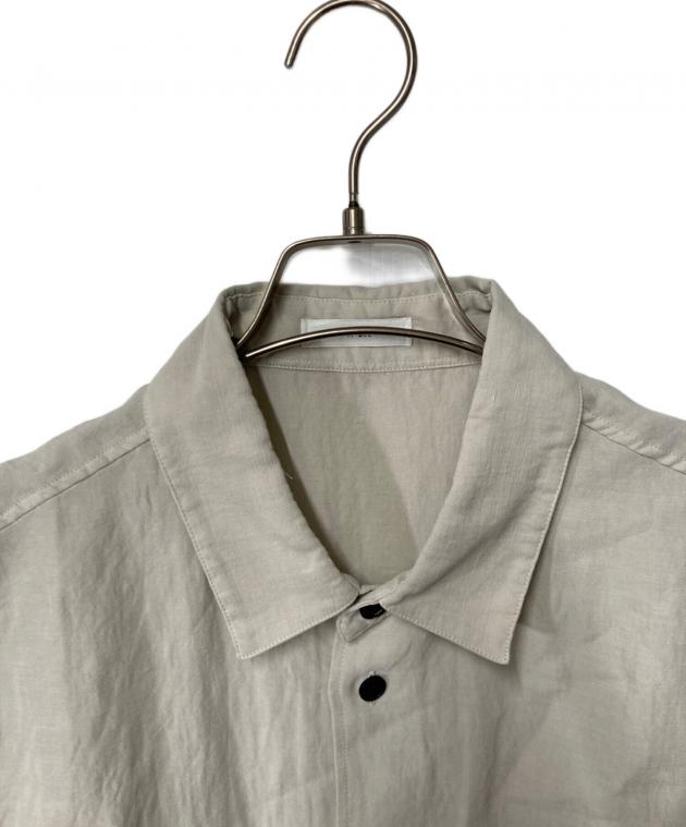中古・古着通販】ATON (エイトン) COTTON LINEN VOILE SHIRT ベージュ