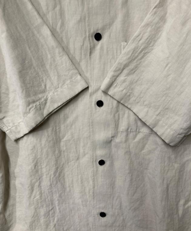 中古・古着通販】ATON (エイトン) COTTON LINEN VOILE SHIRT ベージュ