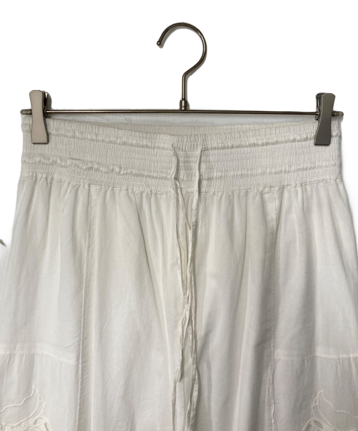 中古・古着通販】anuke (アンヌーク) Cutwork Lace Pants ホワイト