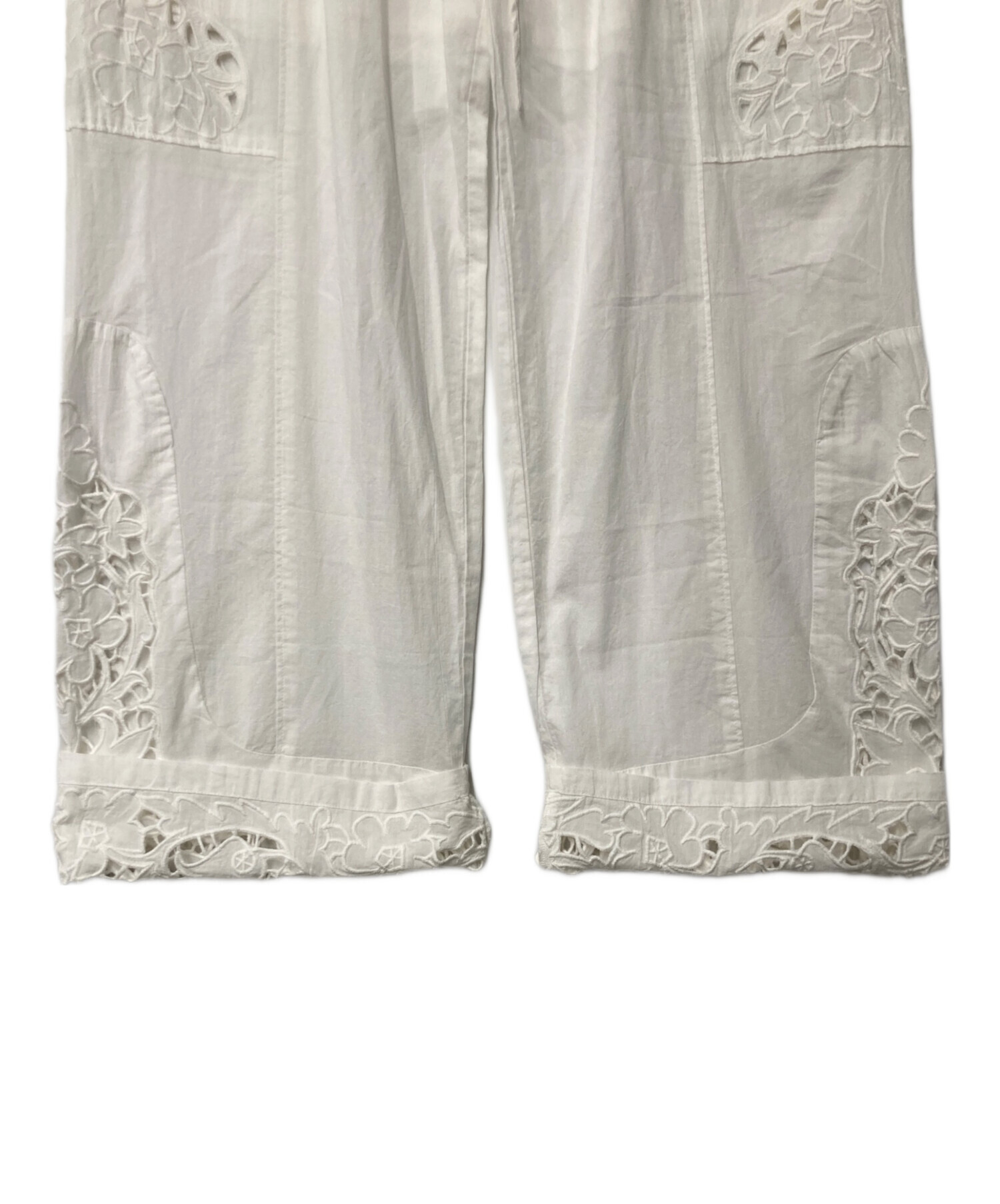 アンヌーク　カットワークレースパンツ　白　38 anuke（アンヌーク） SALE30%OFF anuke 2025SpringSummer ボトムス