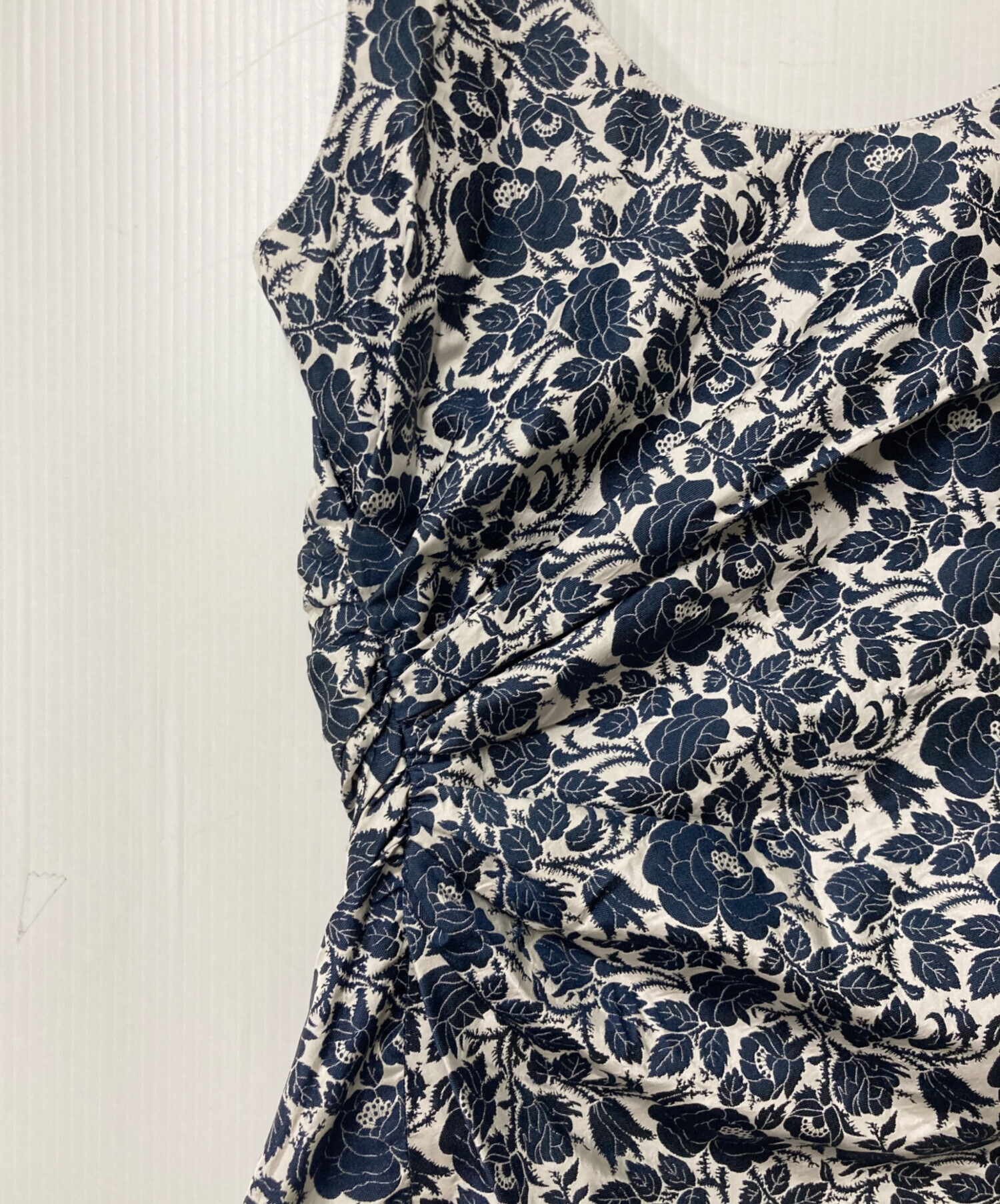 中古・古着通販】PRADA (プラダ) シルク総柄ブラウス ホワイト 