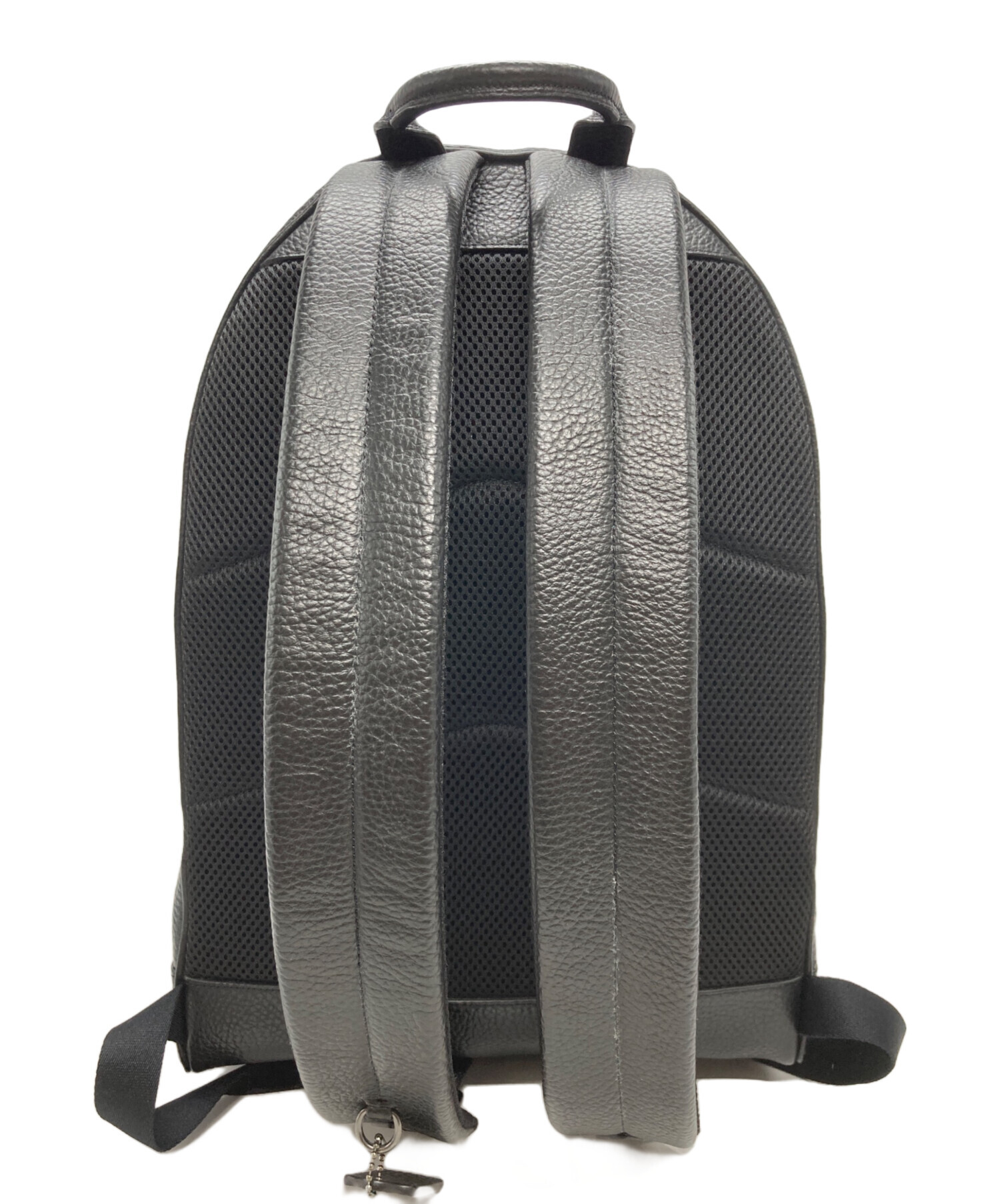 中古・古着通販】COACH (コーチ) レザーバックパック ブラック 
