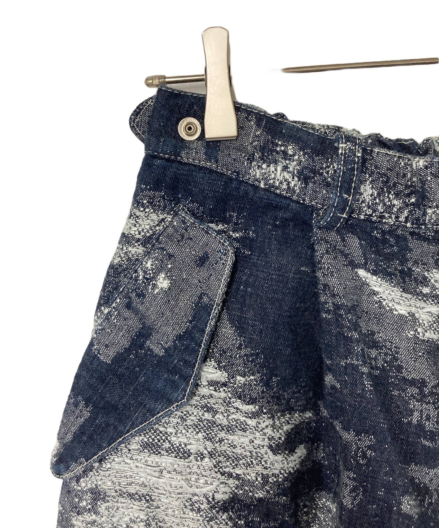 中古・古着通販】TAAKK (ターク) DENIM CARGO PANTS インディゴ サイズ