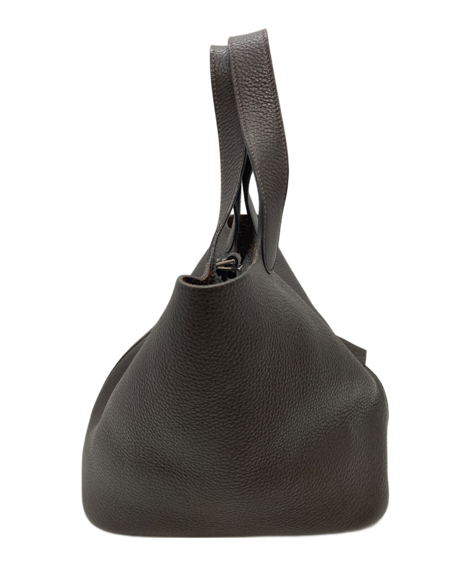 中古・古着通販】HERMES (エルメス) ピコタンMM ハンドバッグ ブラウン 