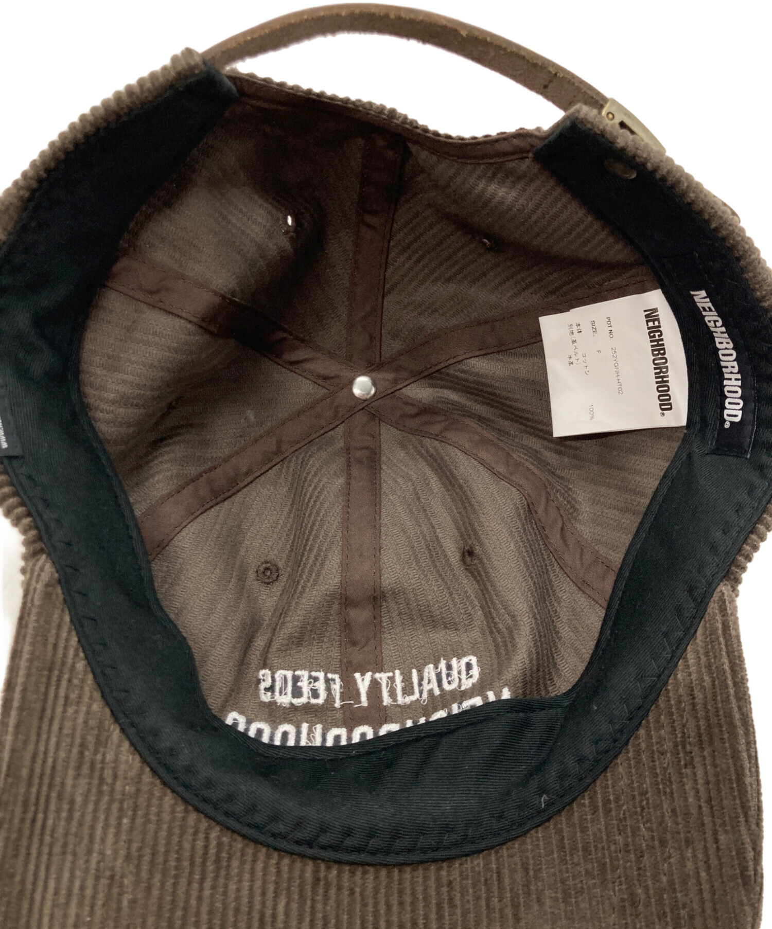 中古・古着通販】NEIGHBORHOOD (ネイバーフッド) CORDUROY DAD CAP