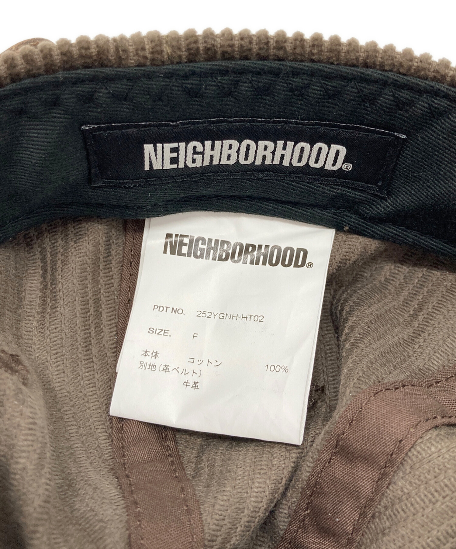 中古・古着通販】NEIGHBORHOOD (ネイバーフッド) CORDUROY DAD CAP