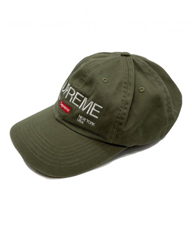 美品　SUPREME オリーブ ベースボールキャップ 中古・古着通販】SUPREME (シュプリーム) ベースボールキャップ