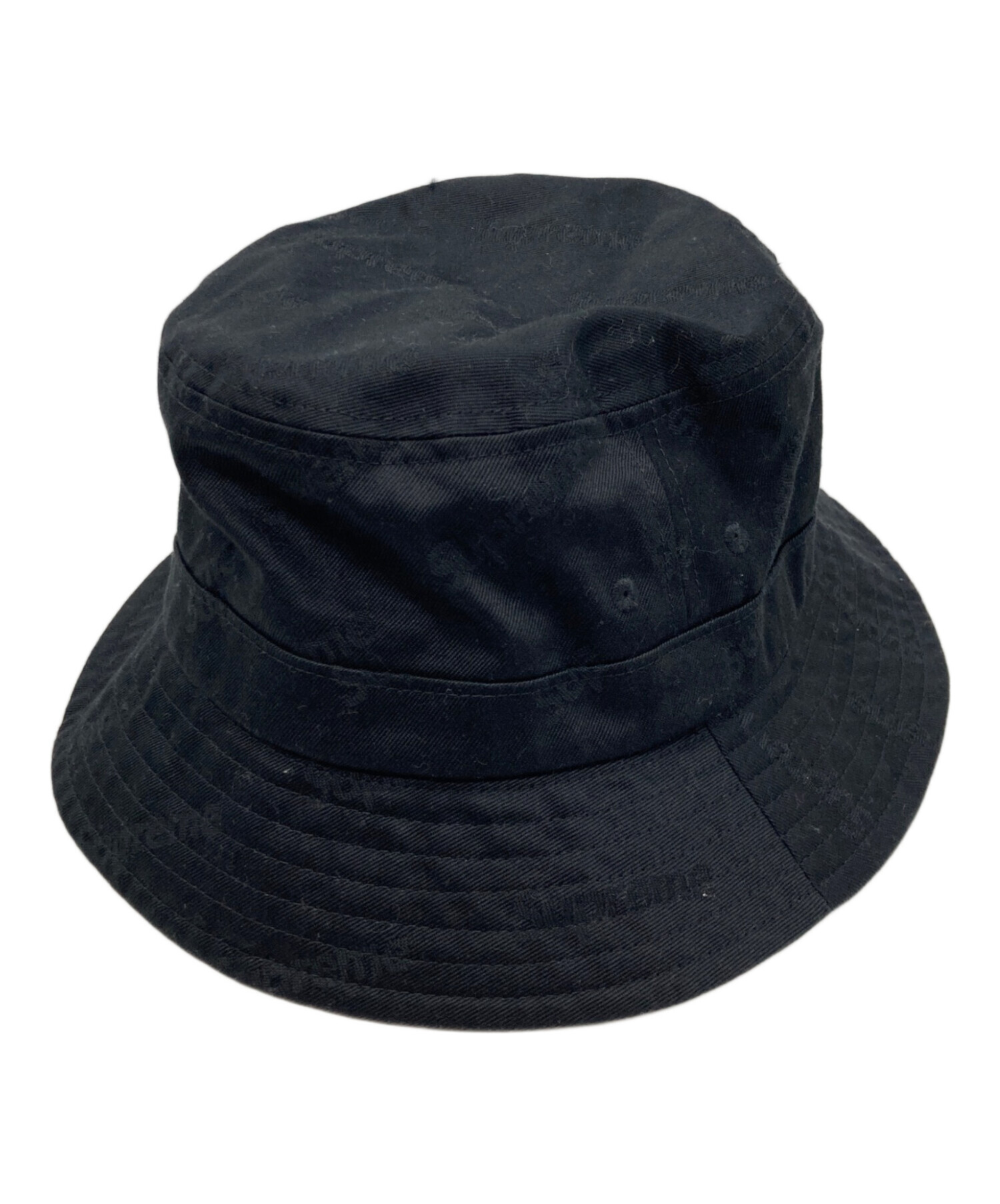 Supreme 希少テープロゴ　ブラック バケットハット M/L 中古・古着通販】SUPREME (シュプリーム) バケットハット ブラック