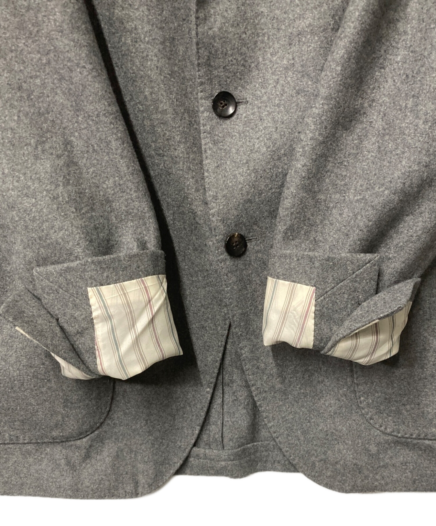 中古・古着通販】LARDINI (ラルディーニ) カシミヤウール段返りB