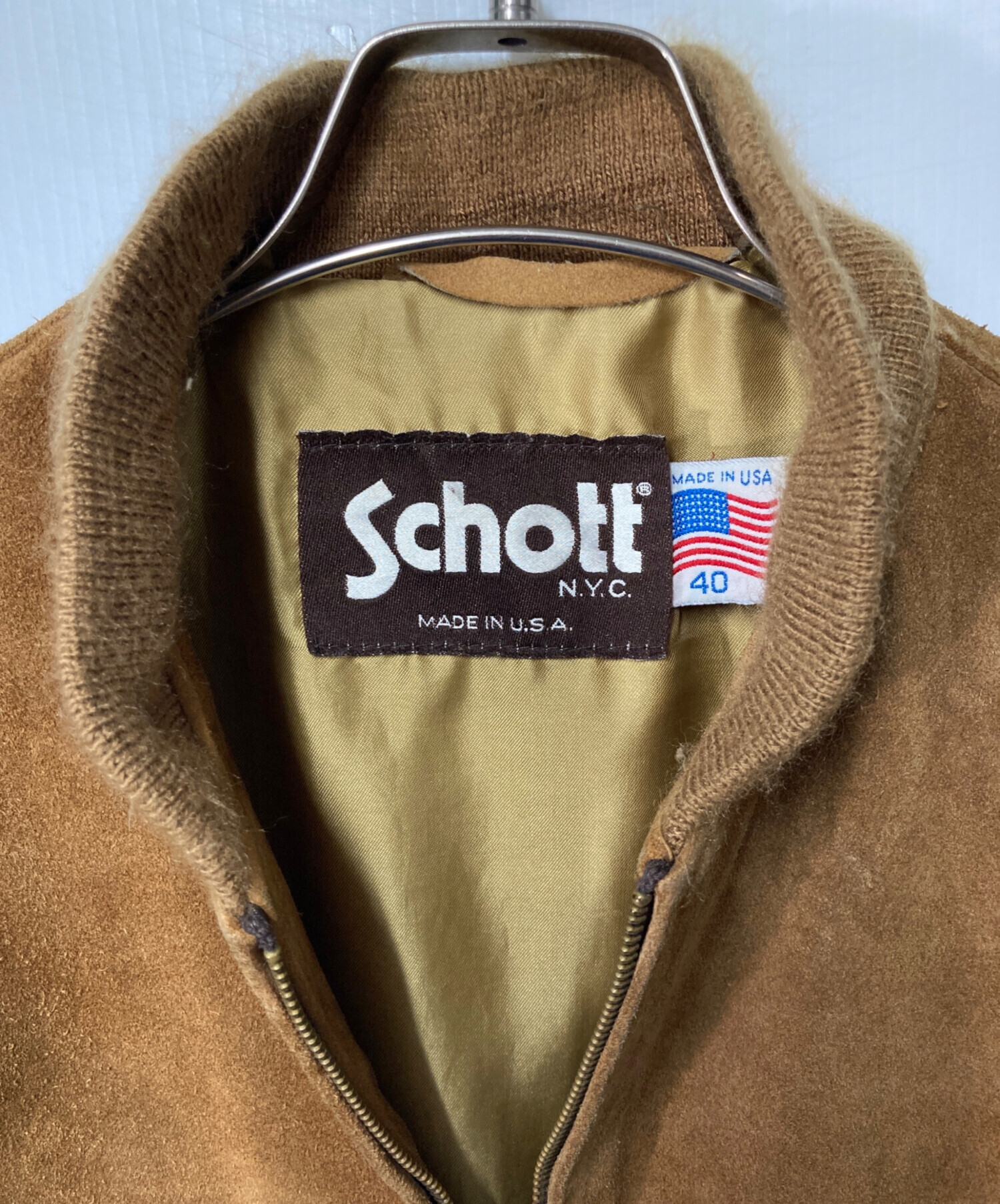 中古・古着通販】Schott (ショット) スエードボンバージャケット