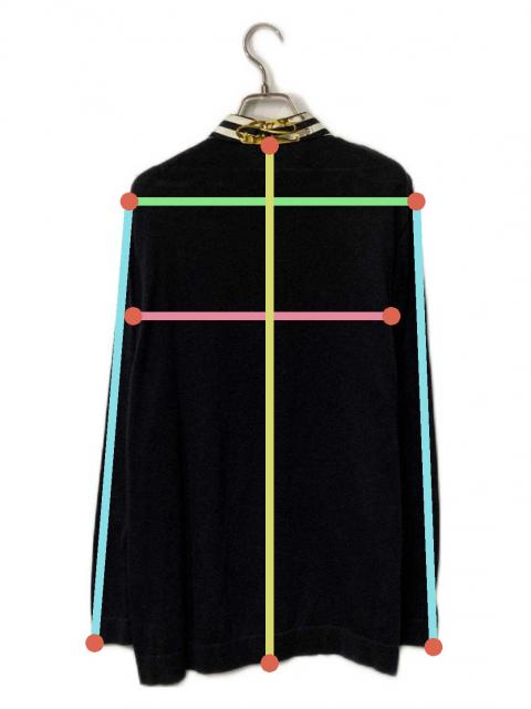中古・古着通販】HERMES (エルメス) ニット切替プルオーバーシルク