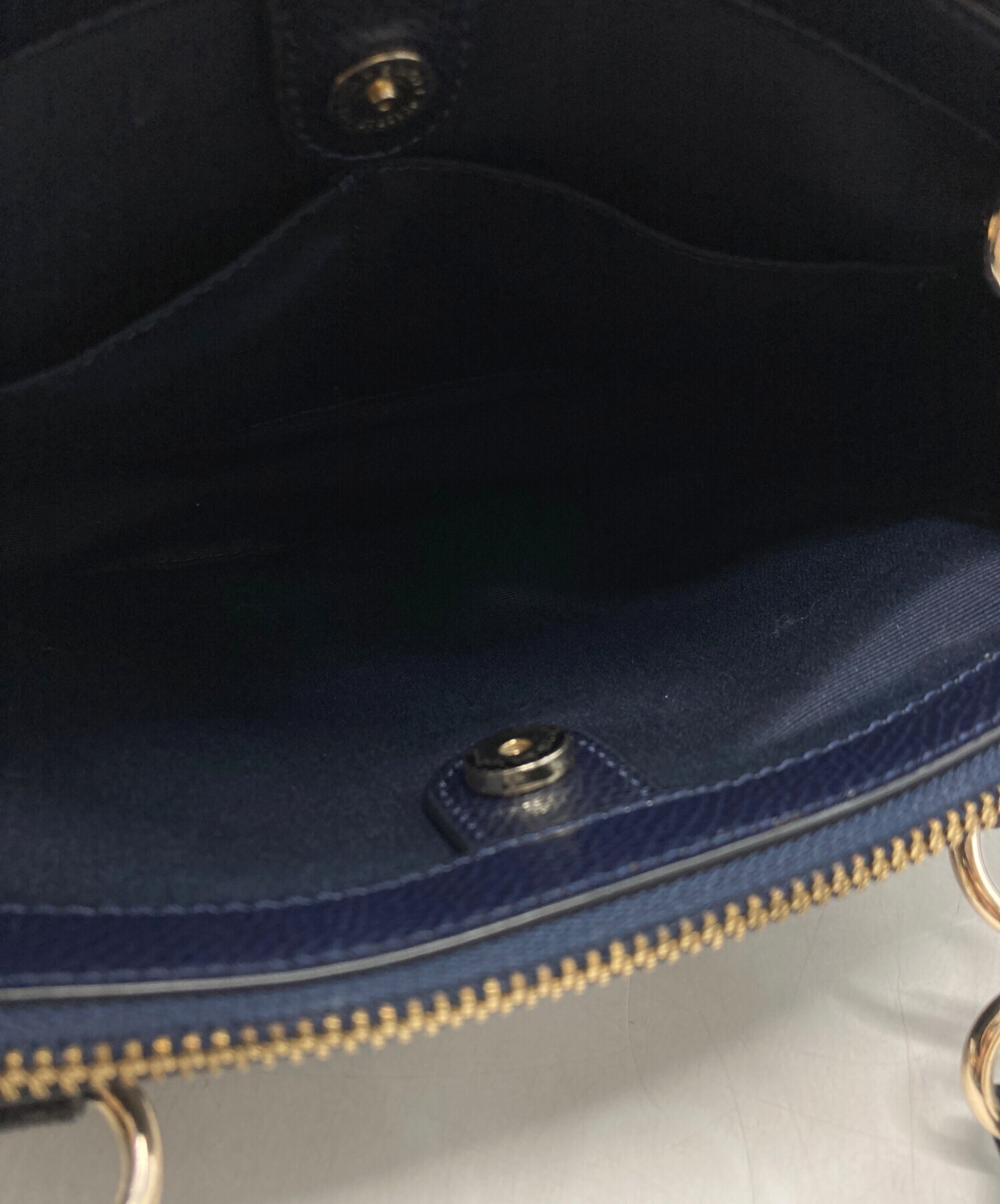 中古・古着通販】COACH (コーチ) 2WAYショルダーバッグ ネイビー