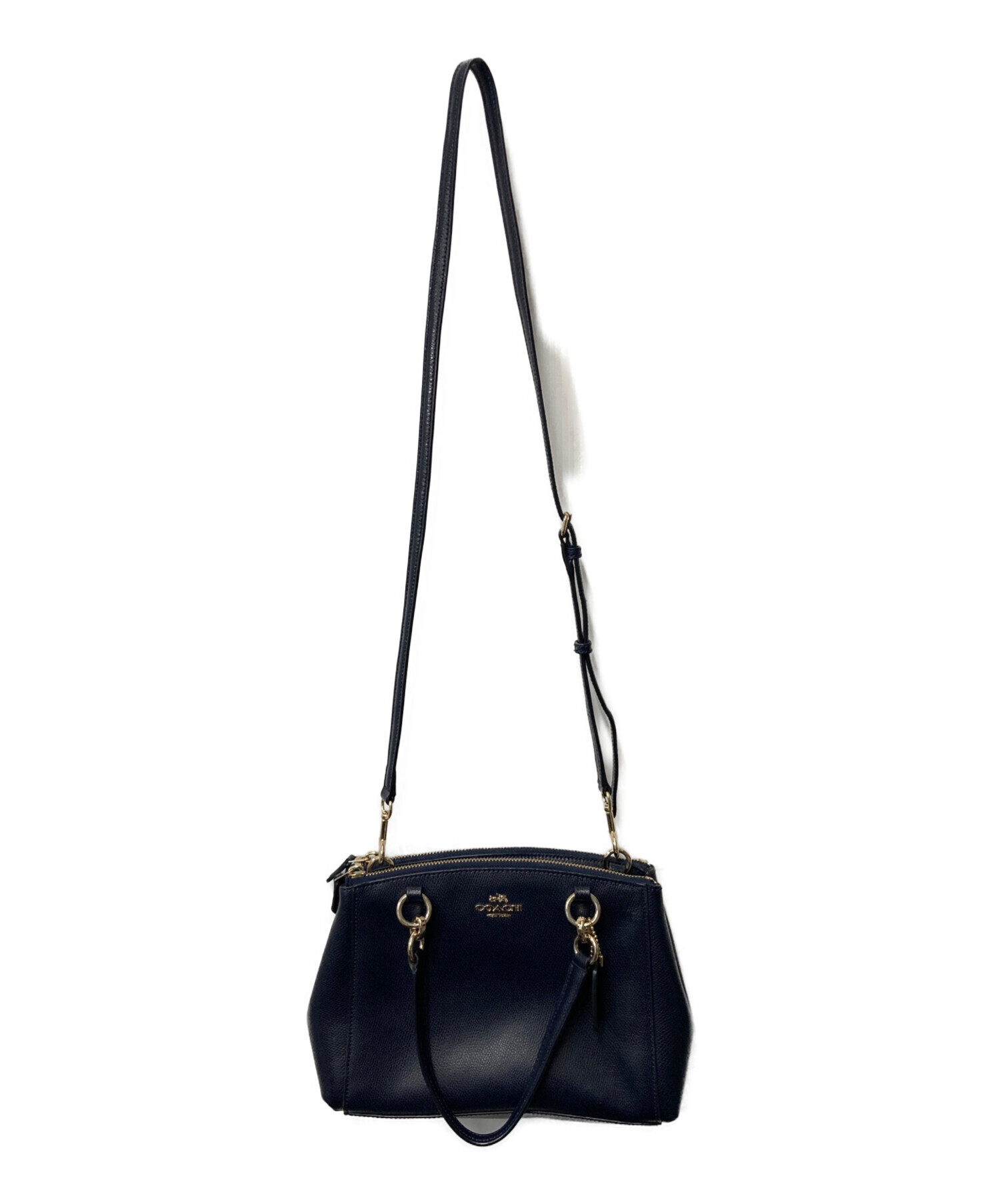 中古・古着通販】COACH (コーチ) 2WAYショルダーバッグ ネイビー