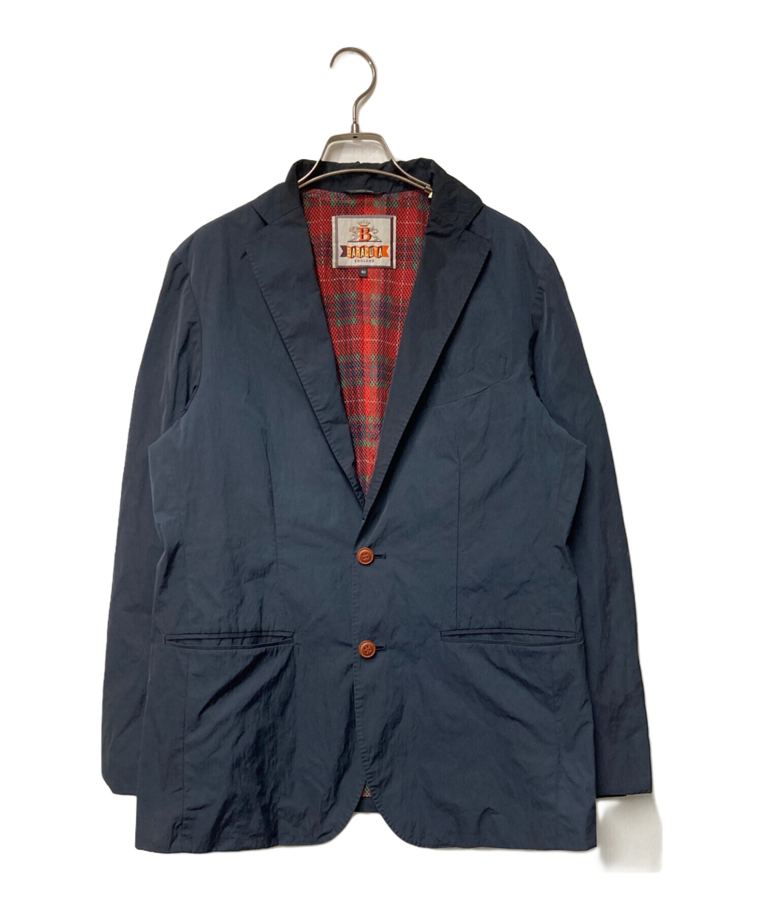 試着のみ　BARACUTA ネイビー ジャケット サイズ40 中古・古着通販】BARACUTA (バラクータ) 2Bテーラードジャケット