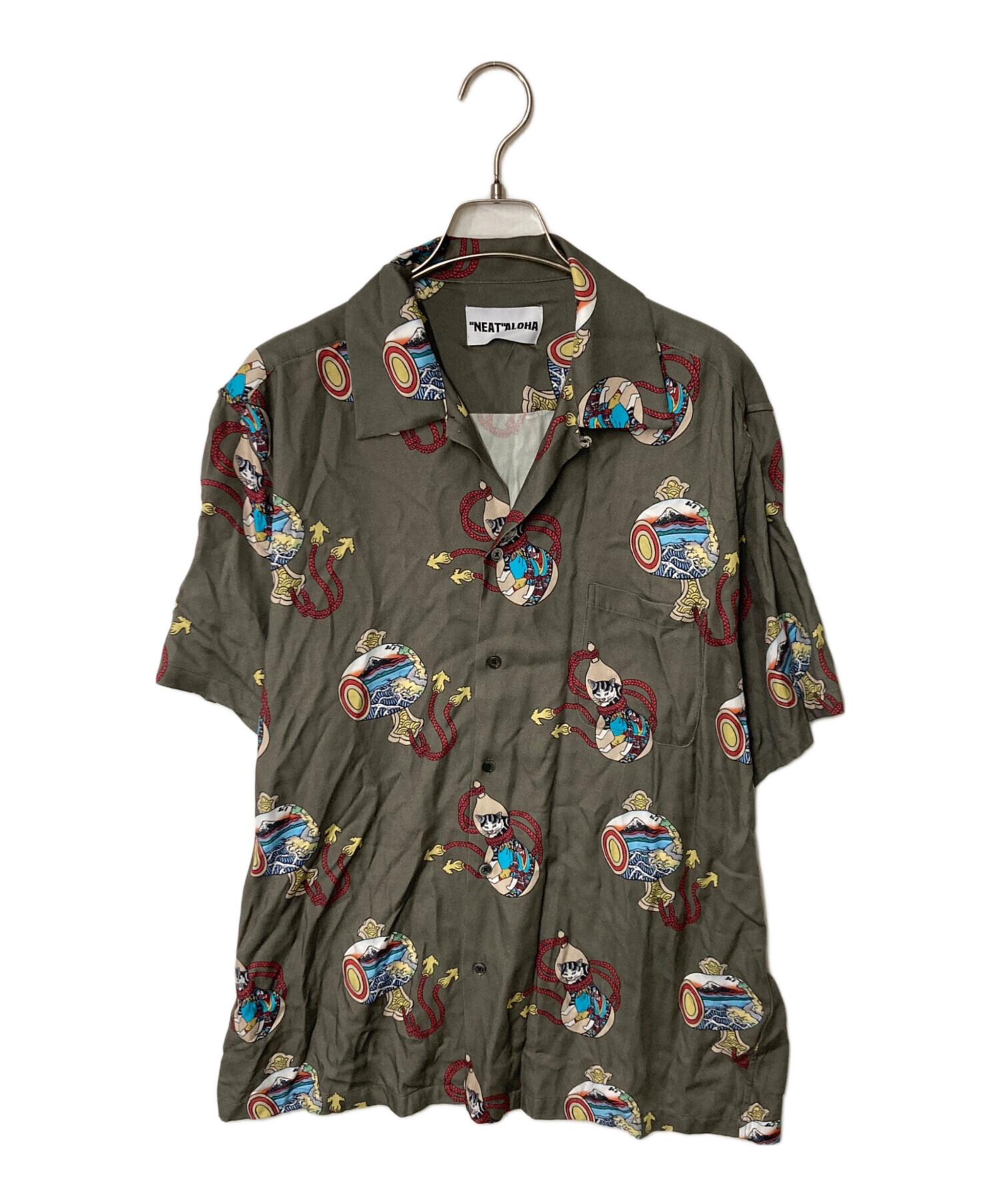 中古・古着通販】NEAT ALOHA (ニートアロハ) アロハシャツ グリーン