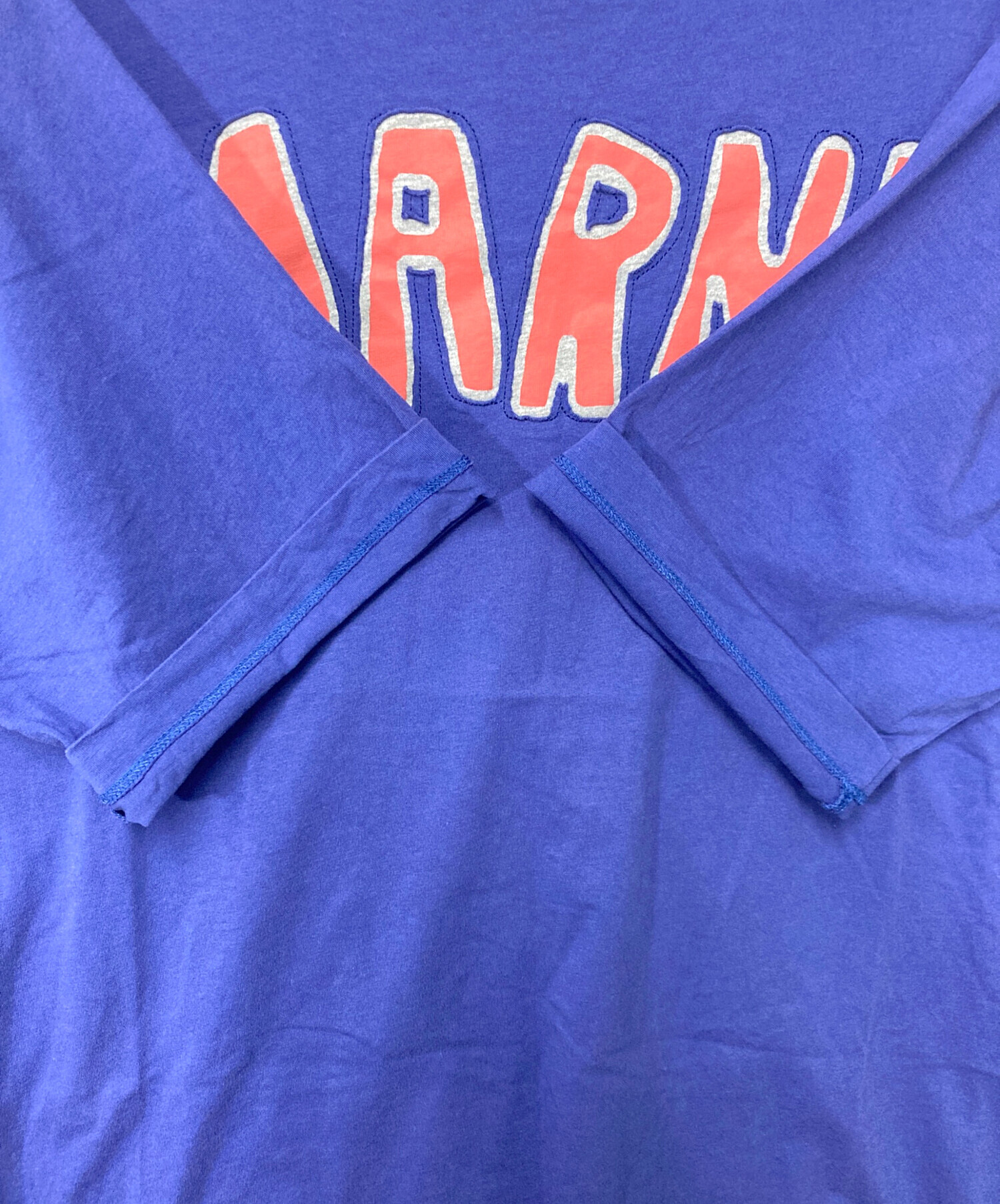 中古・古着通販】MARNI (マルニ) ロゴTシャツ ブルー サイズ:SIZE 46