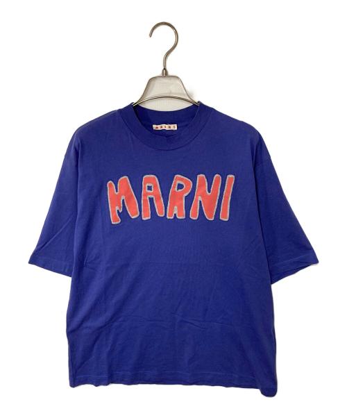 MARNI 青 半袖 Tシャツ 中古・古着通販】MARNI (マルニ) ロゴTシャツ ブルー サイズ:SIZE 46