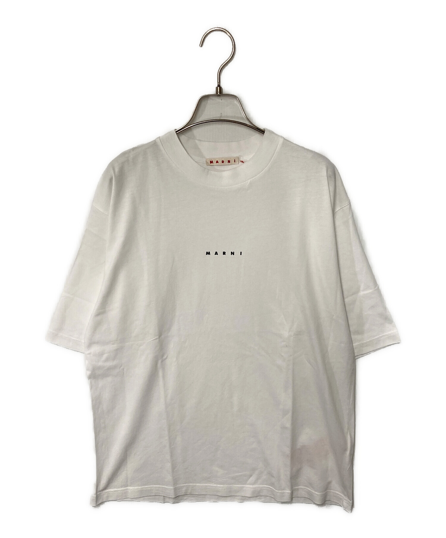 中古・古着通販】MARNI (マルニ) ミニロゴTシャツ ホワイト サイズ 