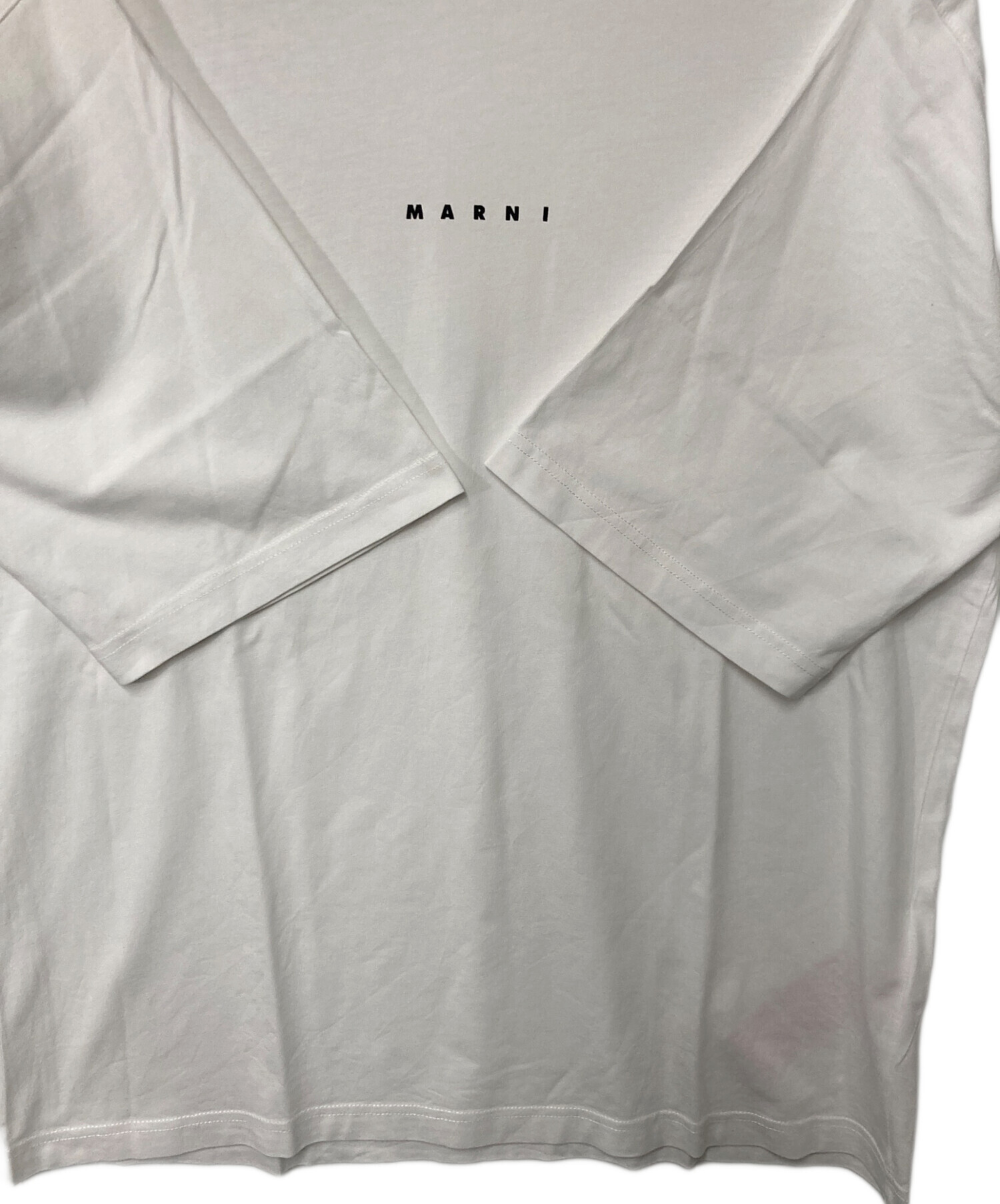 中古・古着通販】MARNI (マルニ) ミニロゴTシャツ ホワイト サイズ