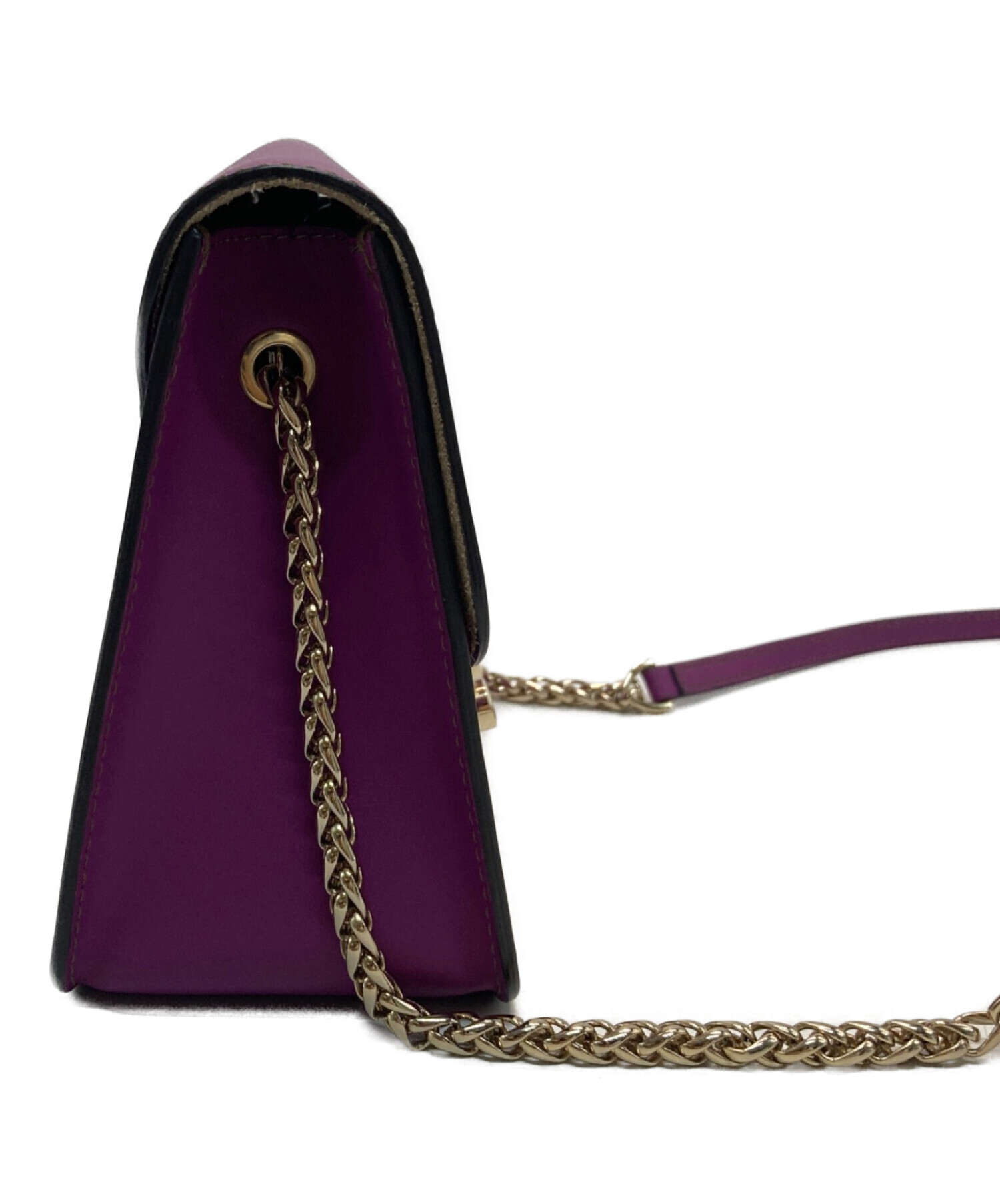 中古・古着通販】FURLA (フルラ) チェーンショルダーバッグ ピンク