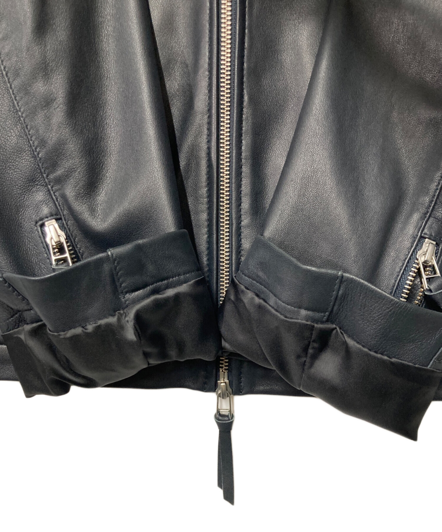 中古・古着通販】Harriss (ハリス) シングルライダースジャケット 
