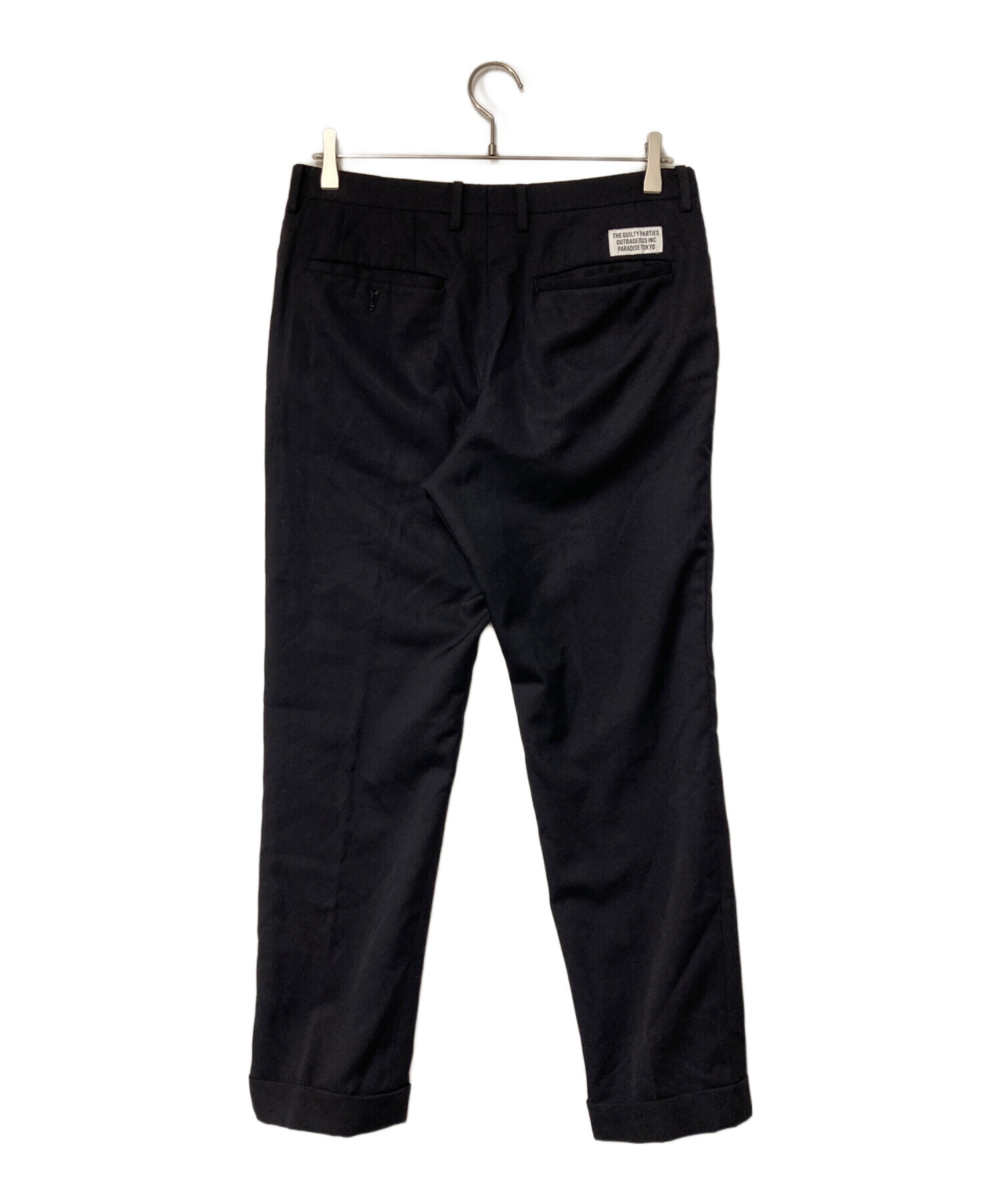 中古・古着通販】WACKO MARIA (ワコマリア) ウールスラックス ブラック