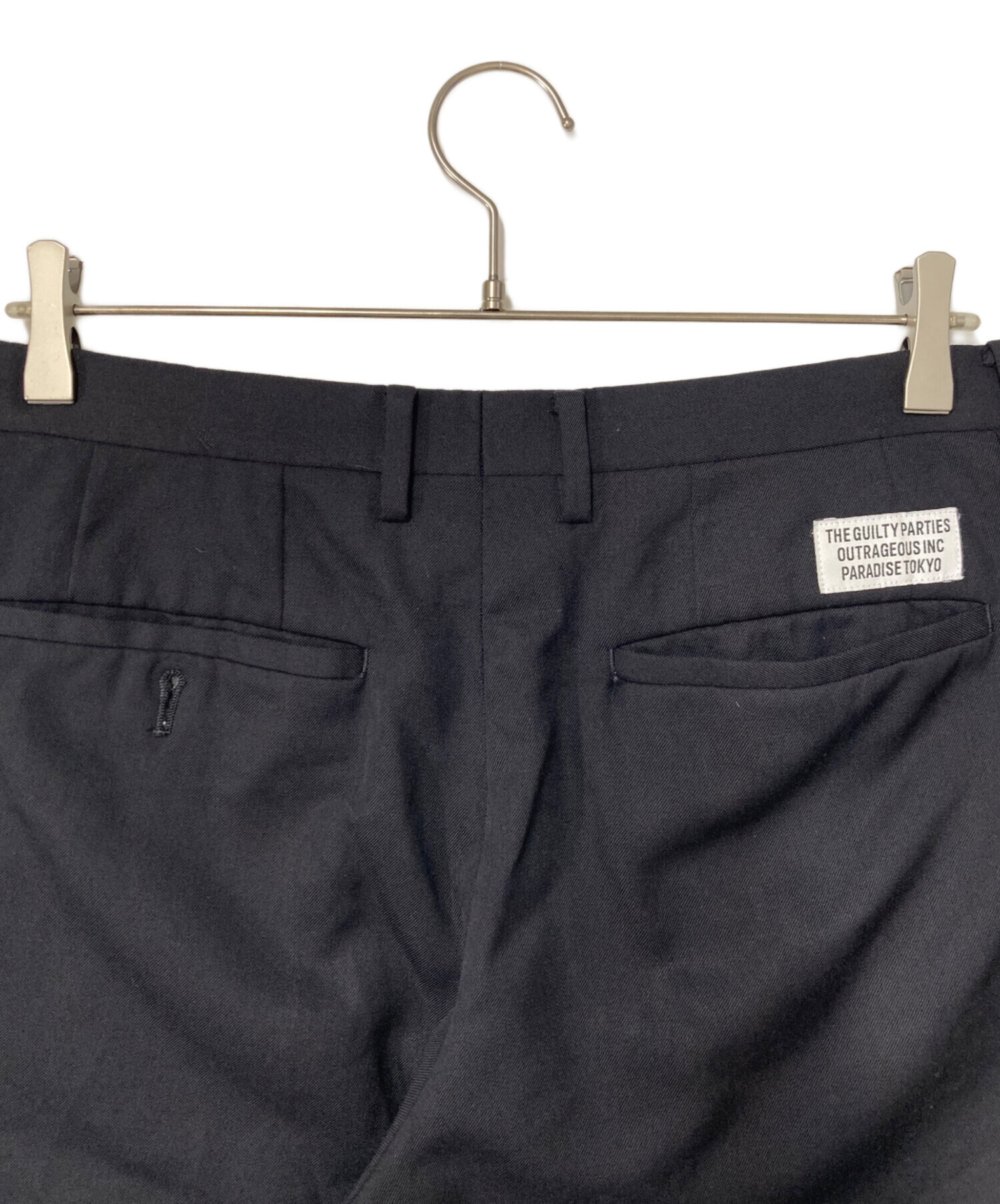 中古・古着通販】WACKO MARIA (ワコマリア) ウールスラックス ブラック