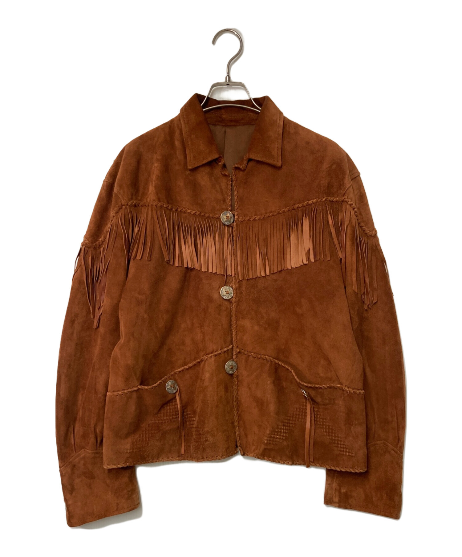 中古・古着通販】IROQUOIS (イロコイ) SHEEP SUEDE FRINGE JACKET 