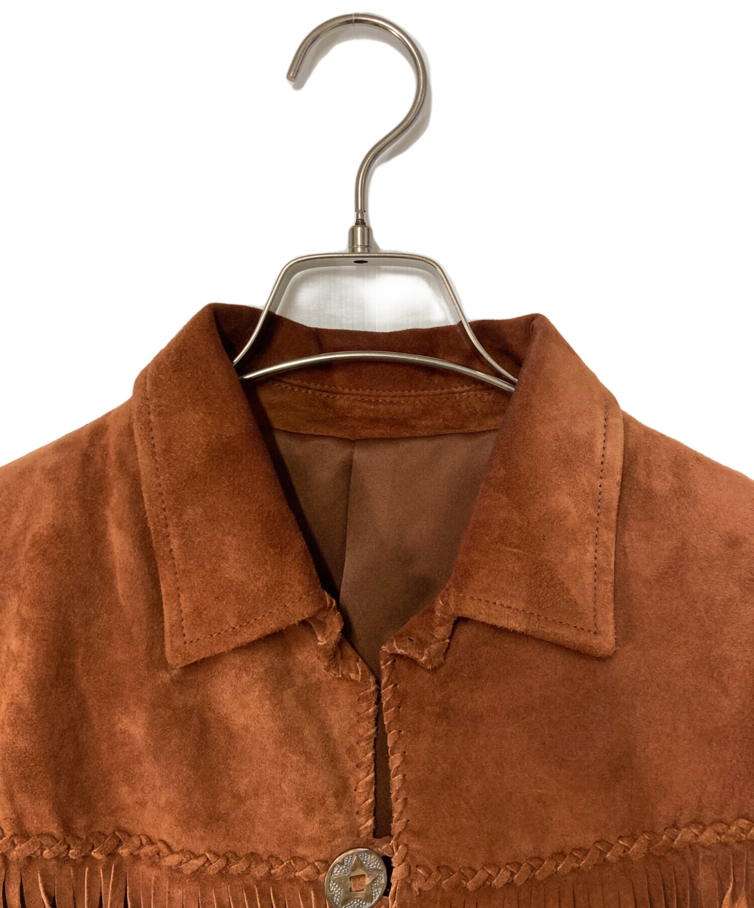 中古・古着通販】IROQUOIS (イロコイ) SHEEP SUEDE FRINGE JACKET 
