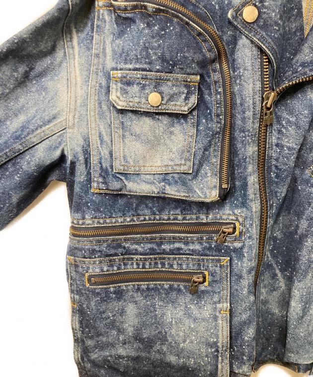 中古・古着通販】FACETASM (ファセッタズム) デニムライダース