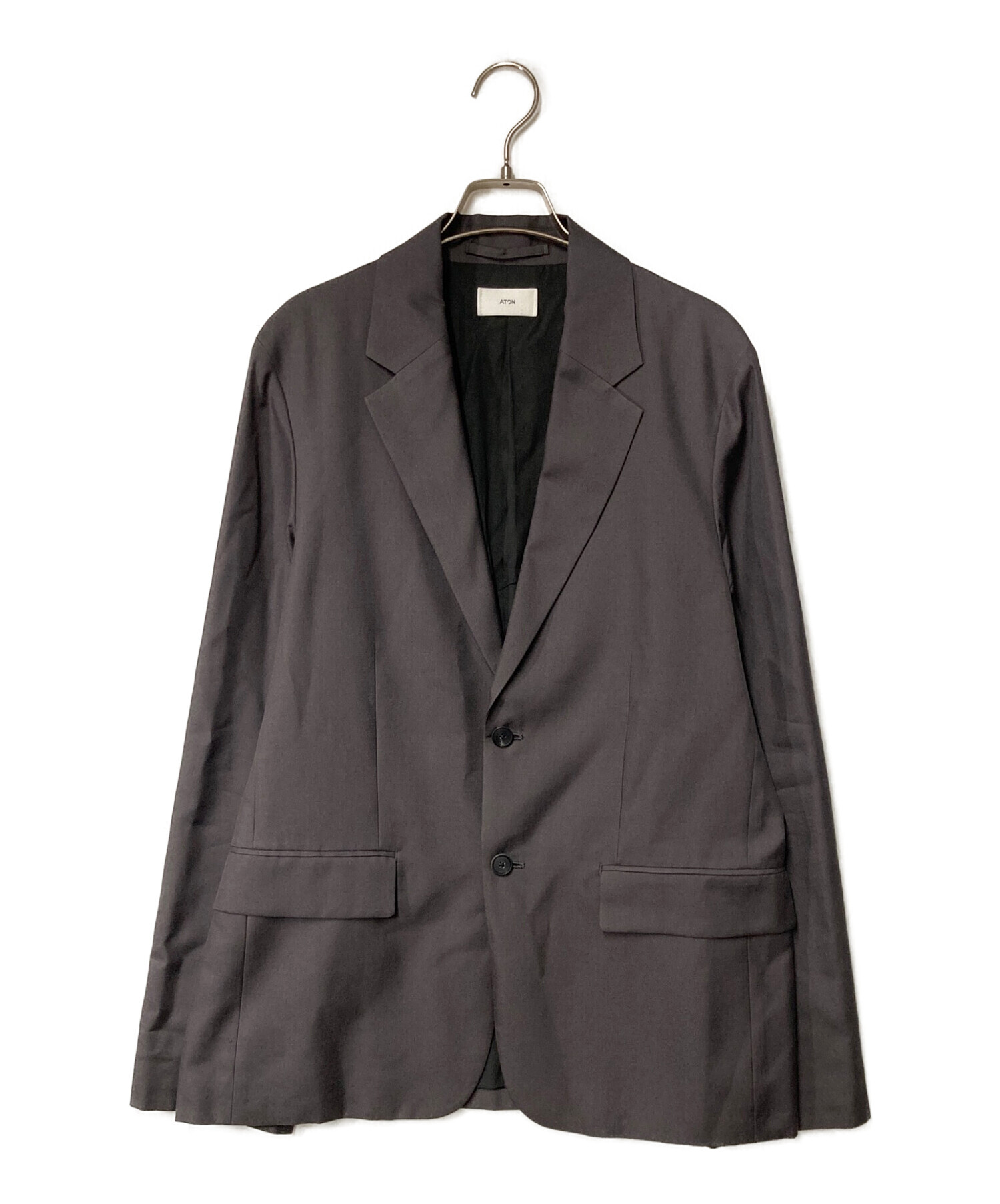 ATON 24ss NIDOM SILK ジャケット　6 中古・古着通販】ATON (エイトン) nidom silk/テーラードジャケット
