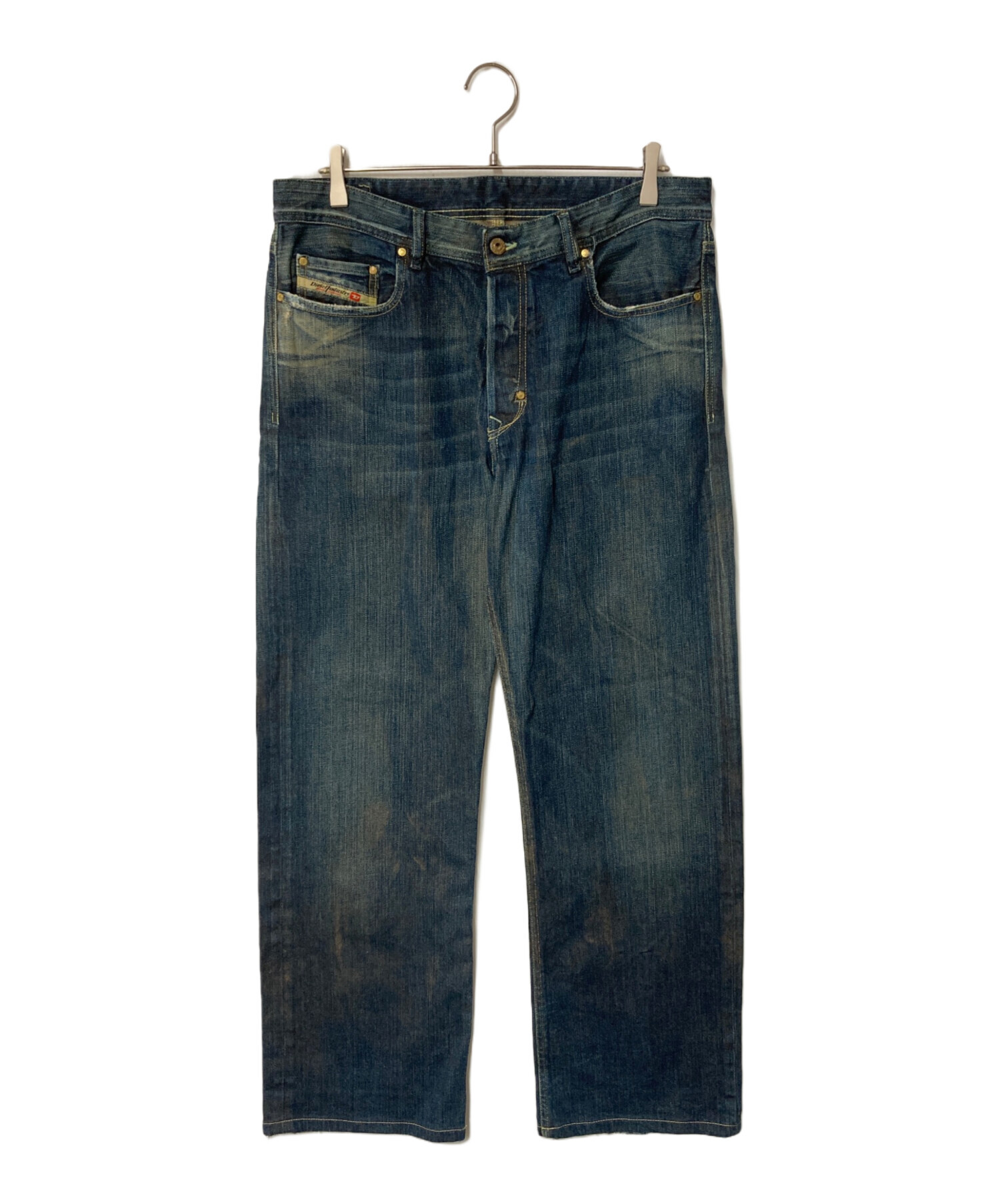 中古・古着通販】DIESEL (ディーゼル) ワイドデニムパンツ インディゴ